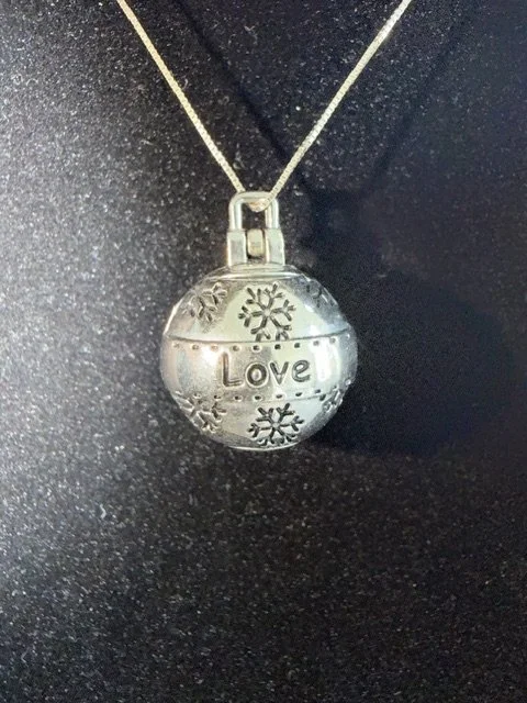 Silver "Love" Snowflake Harmony Angel Caller Locket