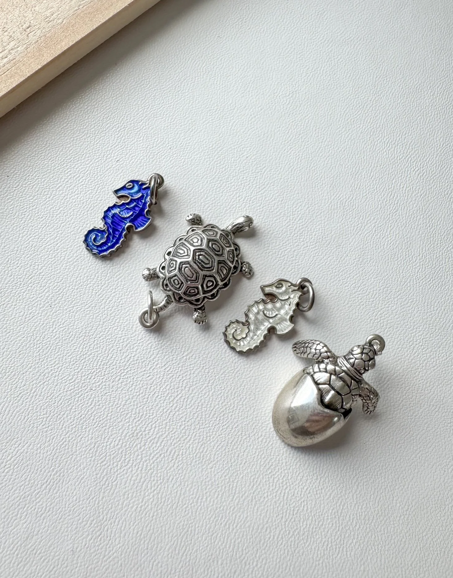 Silver Sea Animal Charms