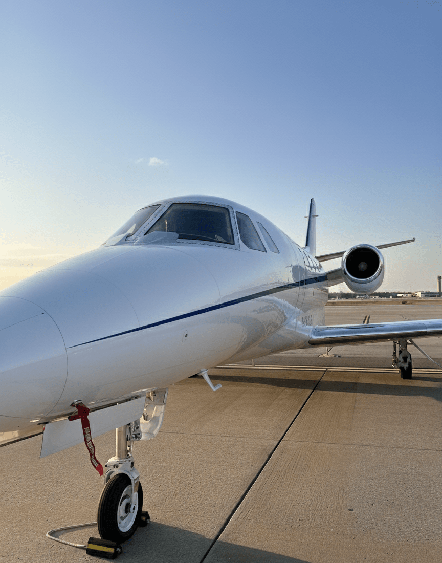 A private jet that was washed by pure aviation detailing at XNA KXNA Northwest Arkansas Regional Airport in Bentonville, Highfill, Rogers, and Fayetteville Arkansas