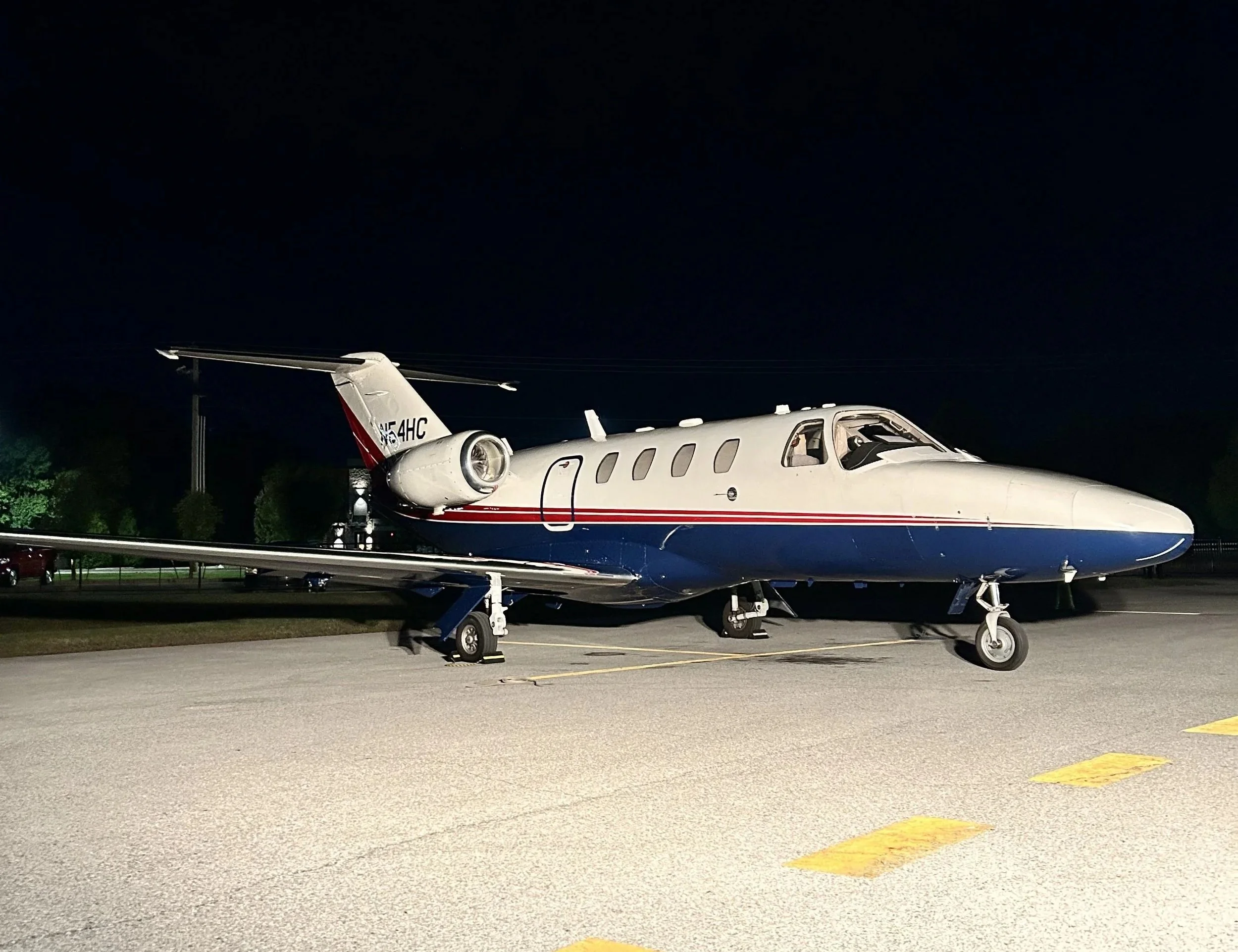 A small private jet cleaned by the Pure Team at VBT KVBT Thaden Field in Bentonville Arkansas 