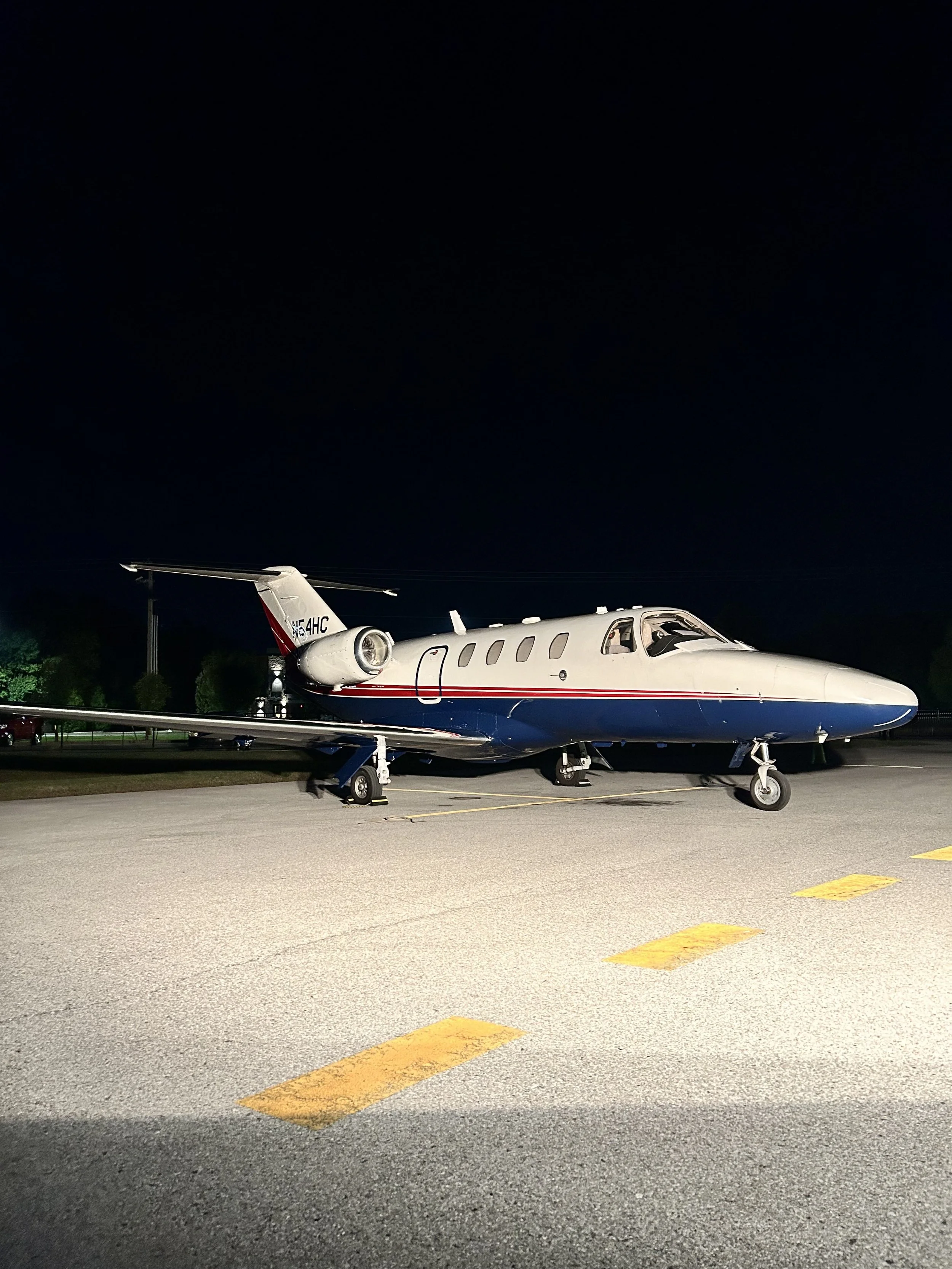 A small private jet cleaned by the Pure Team at VBT KVBT Thaden Field in Bentonville Arkansas 