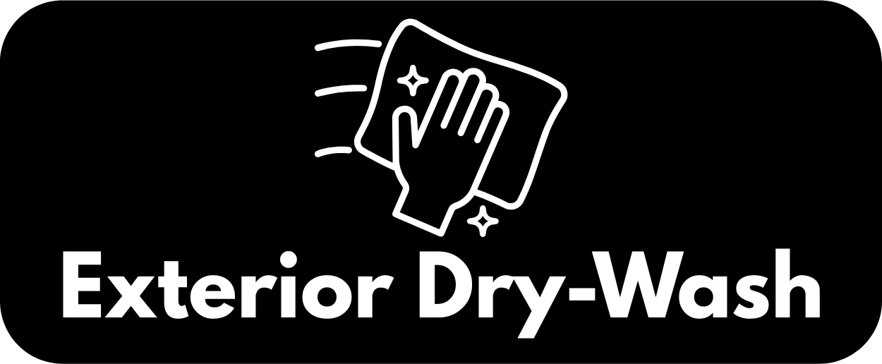 Aircraft detailing dry-wash service button Pure Aviation Detailing.