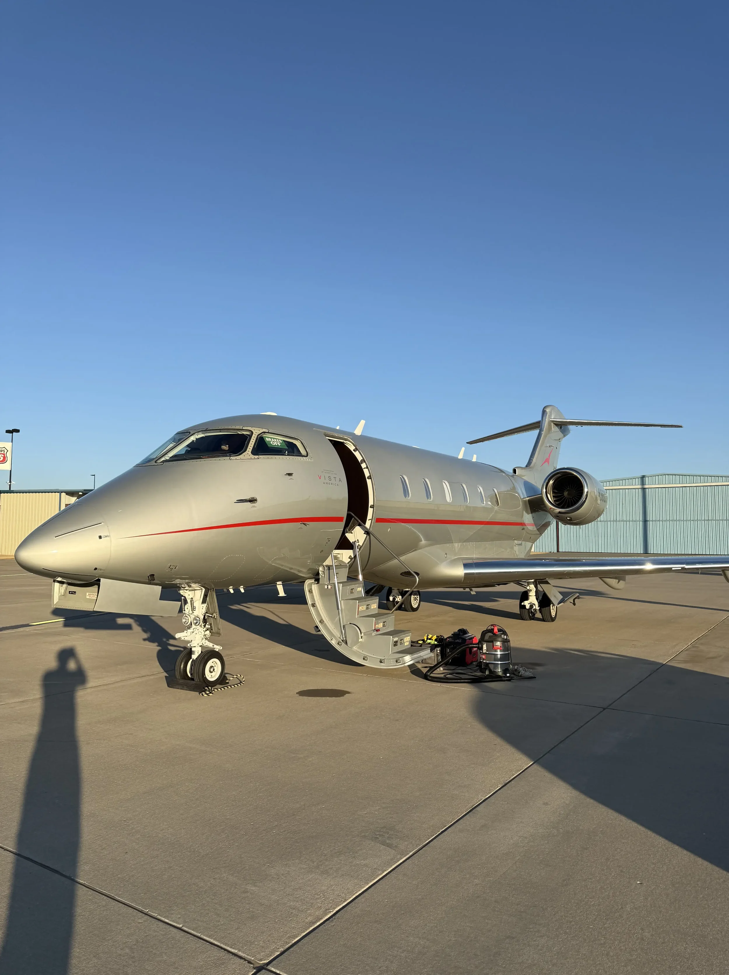 Bombardier Challenger 300 detailed by Pure Aviation Detailing at ROG in Rogers Arkansas at Rogers Executive Airport