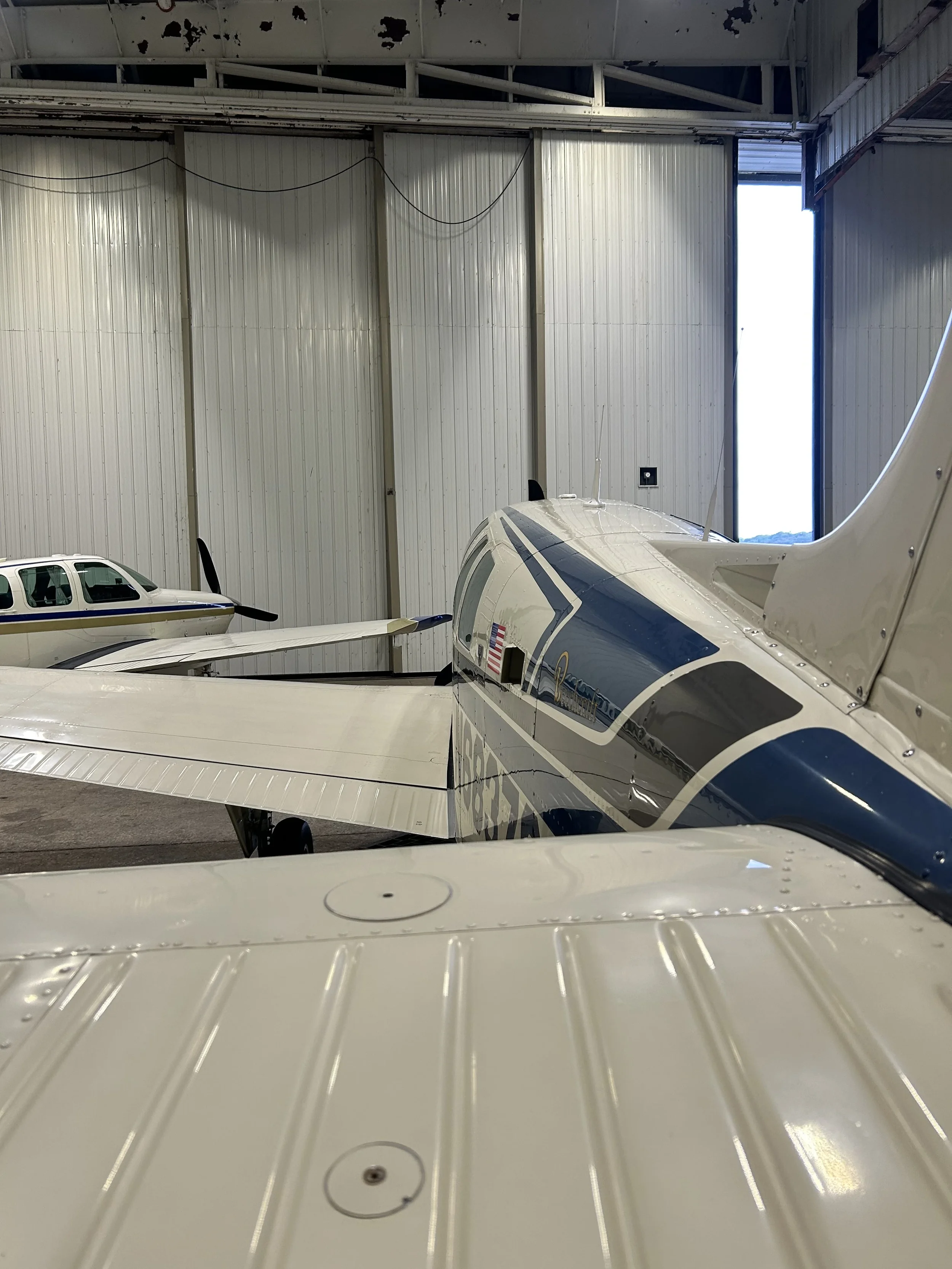 A small piston aircraft that was detailed by Pure Aviation Detailing in Little Rock Arkansas NORK ORK North Little Rock