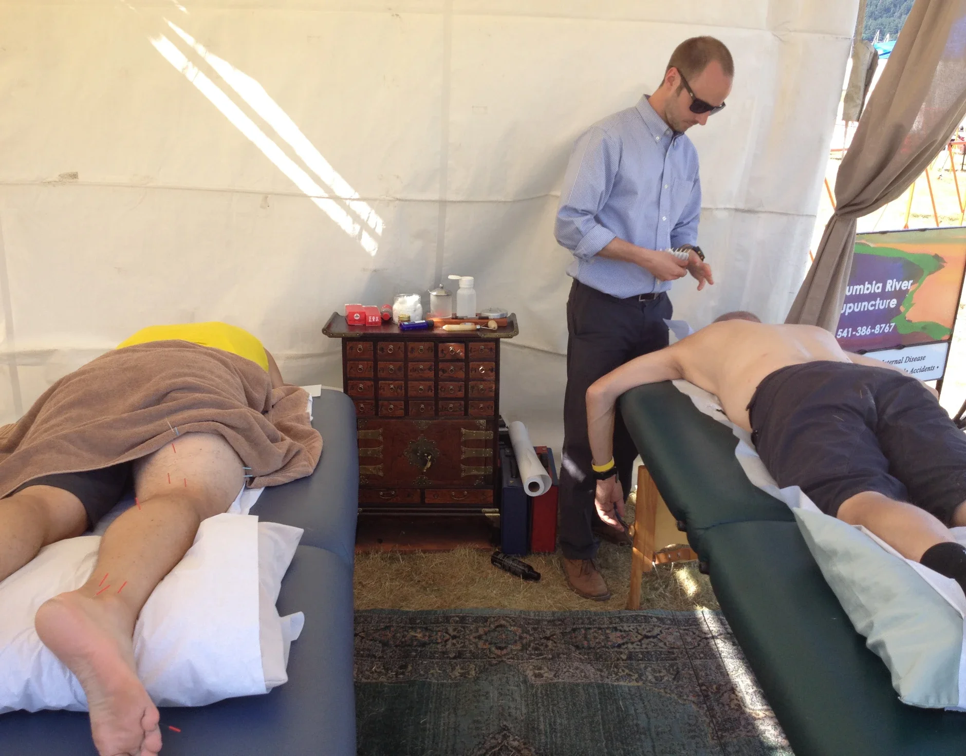 Hood 2 River Relay - Acupuncture and Tuina massage help athletes recover