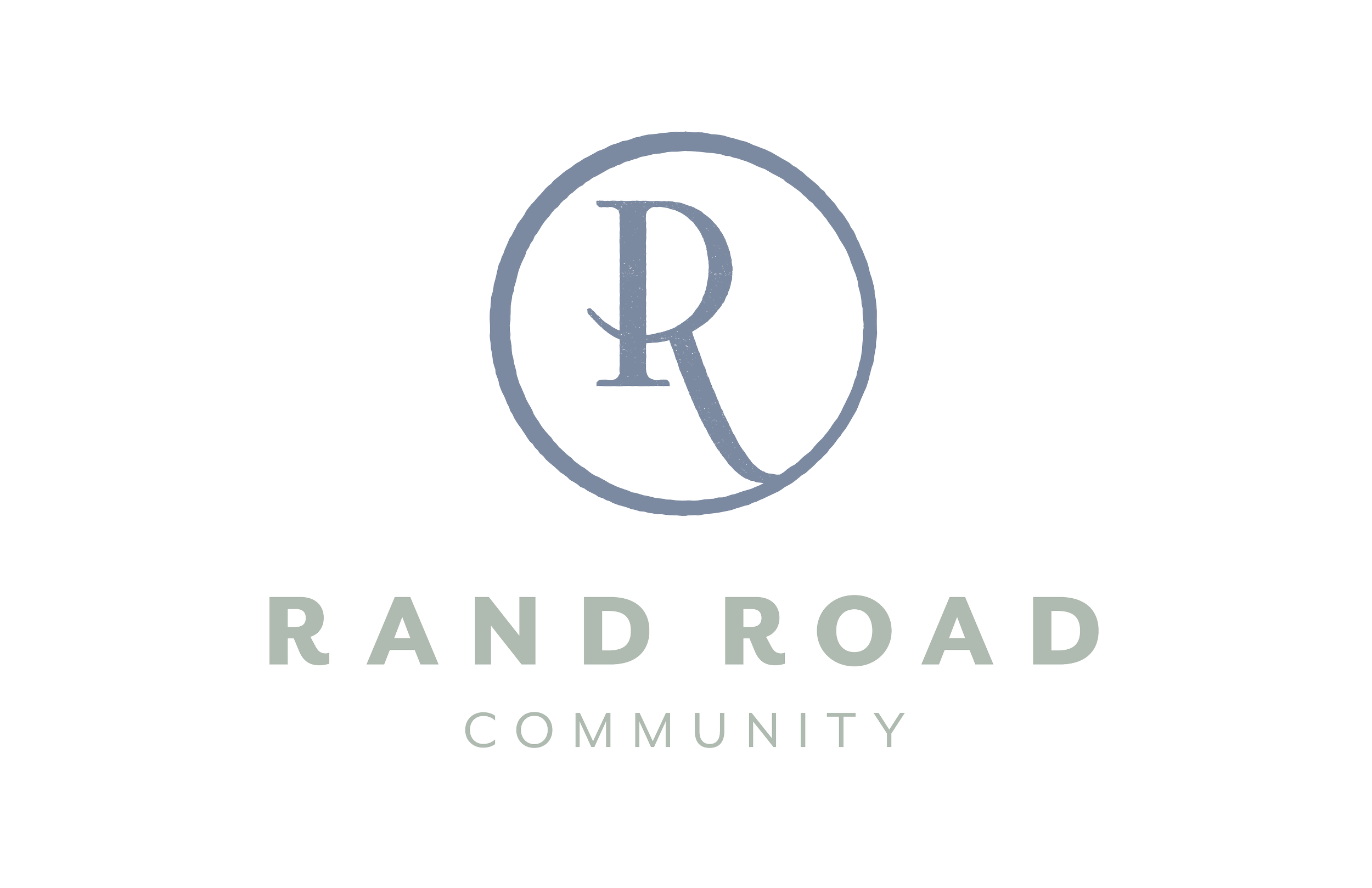 Logo for Rand Road Community featuring a circular emblem with stylized initials 'R' and 'R' inside, and the text 'RAND ROAD COMMUNITY' below.