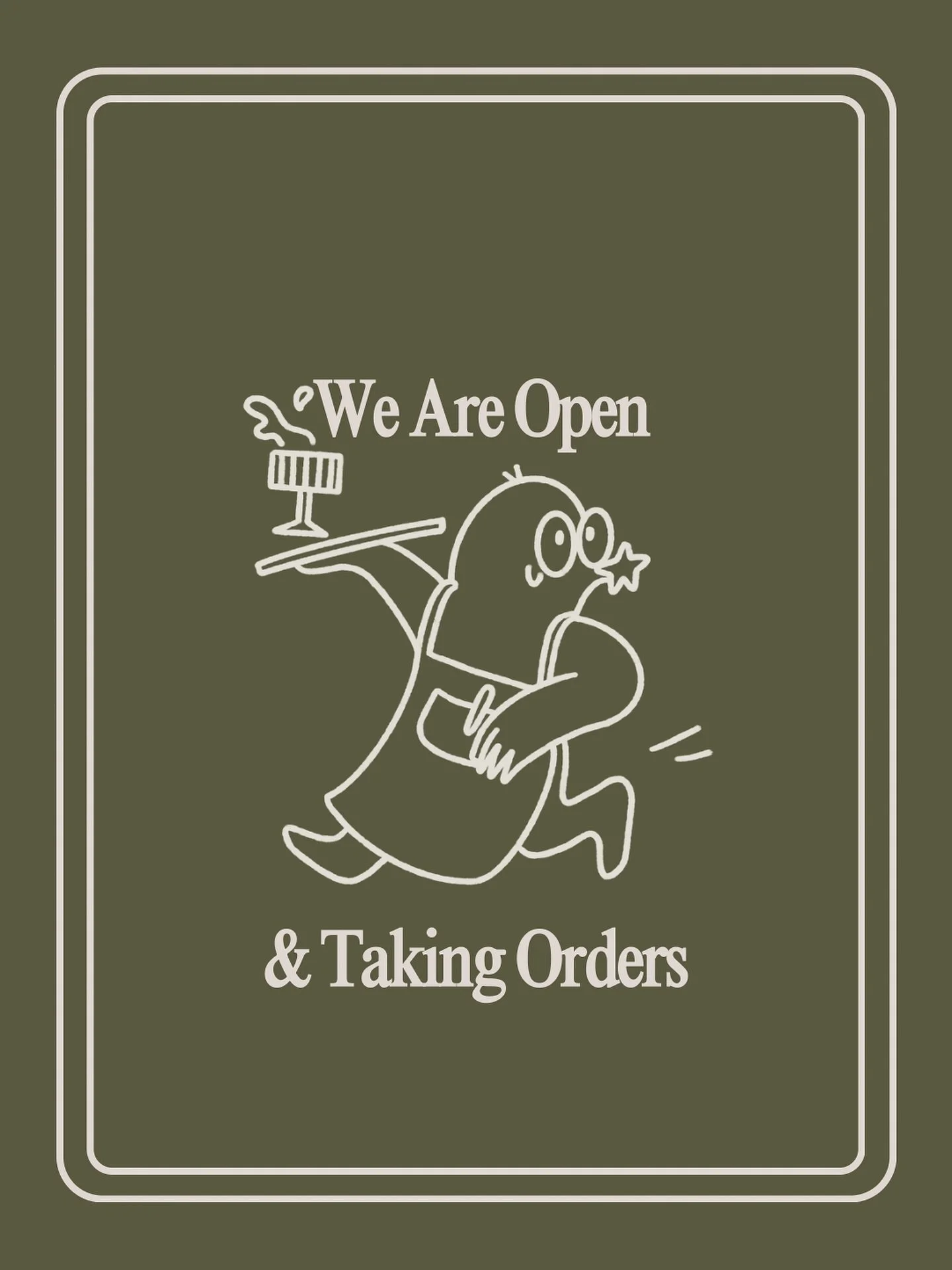 We Are Open &amp; Taking Orders. Maison Taupe welcomes you.