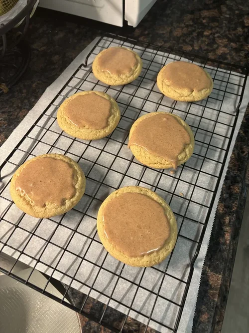 Cinnamon Pop-Tart cookies baked by Natalie