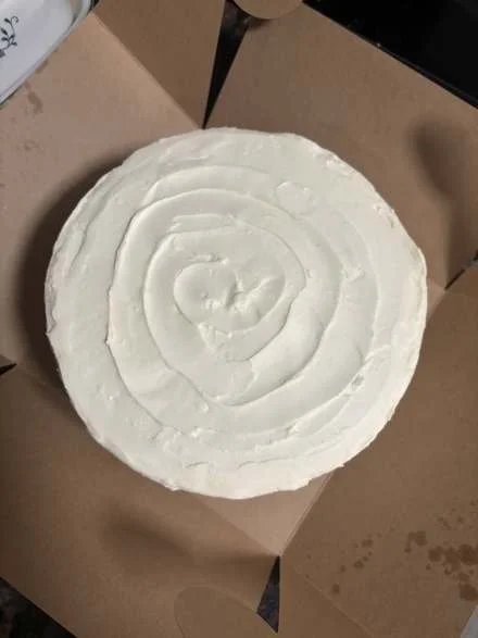 Vanilla cake baked by Natalie