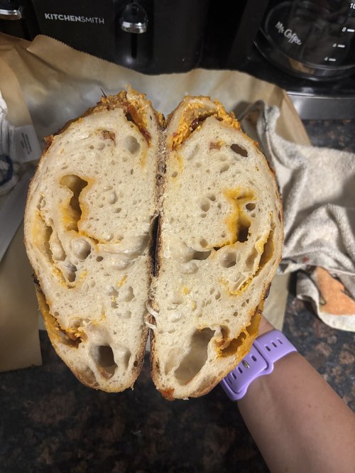 Jalape&ntilde;o cheddar loaf baked by Natalie