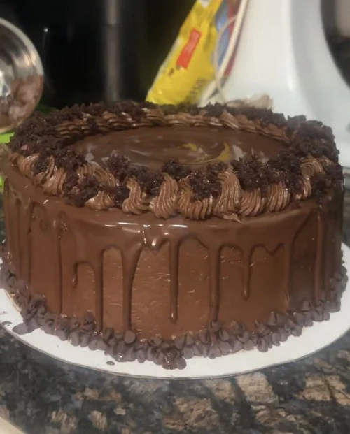 Death by Chocolate cake baked by Natalie