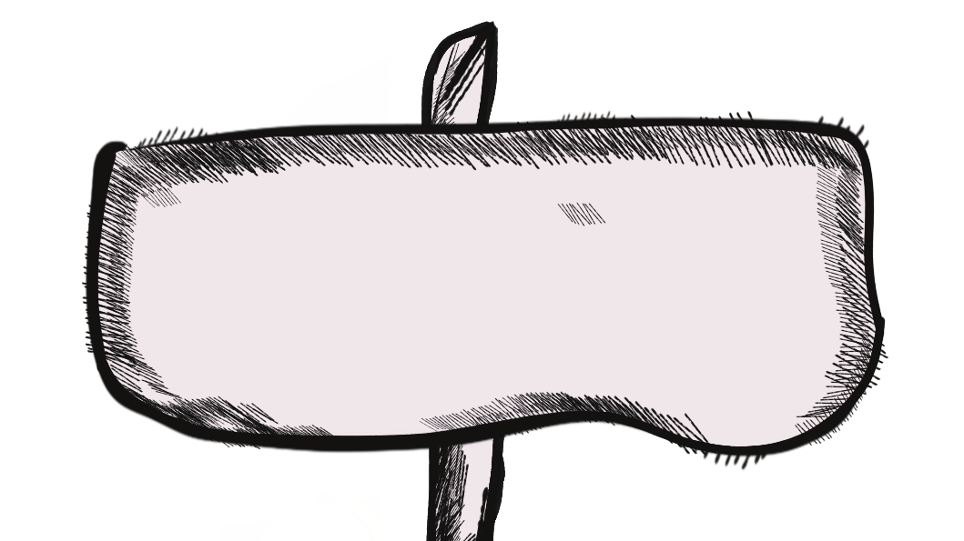 Sketch of a speech bubble with no text, outlined in black with a white fill, and a black background.