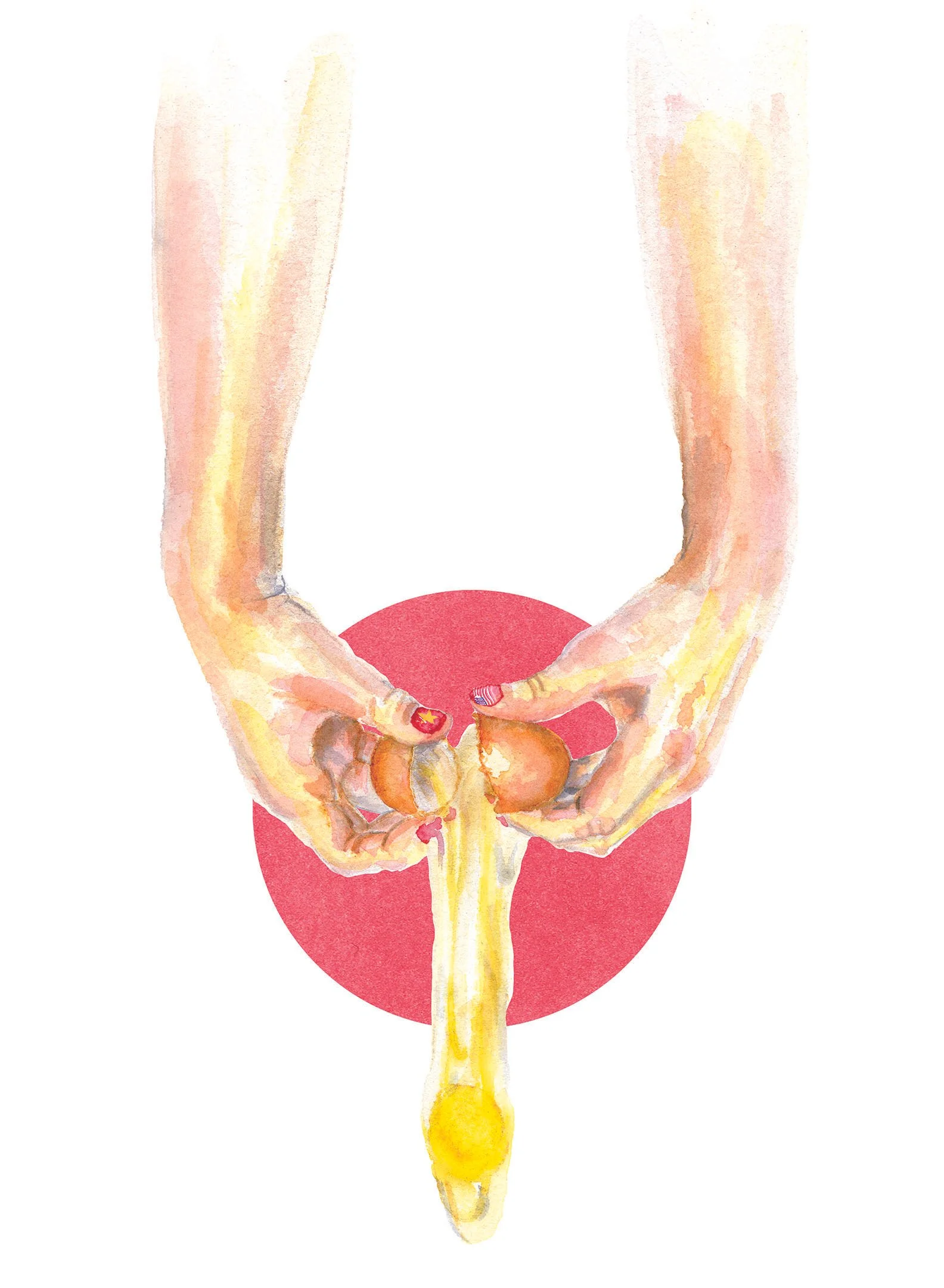 Birth of an Identity - Watercolor Mixed Media, 2016, 22"x30"