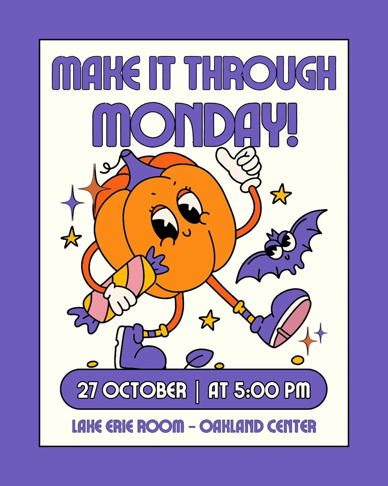 Join us Monday night for a free meal and some Halloween-themed fun! #oaklanduniversity #zoe #youwerebuiltforthis