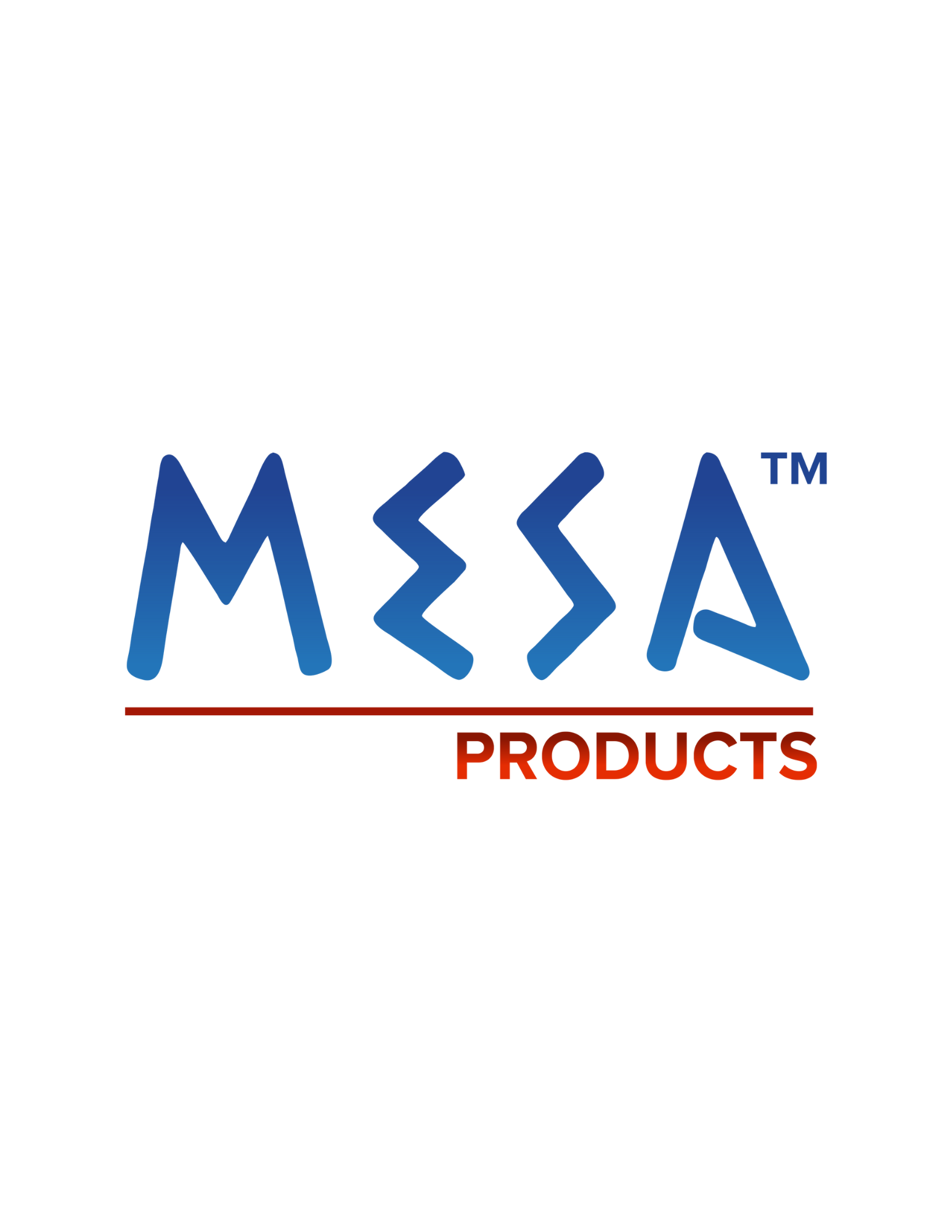 Logo for MEGA Products featuring the word 'MEGA' in blue stylized letters with a red underline and the word 'PRODUCTS' in red below.