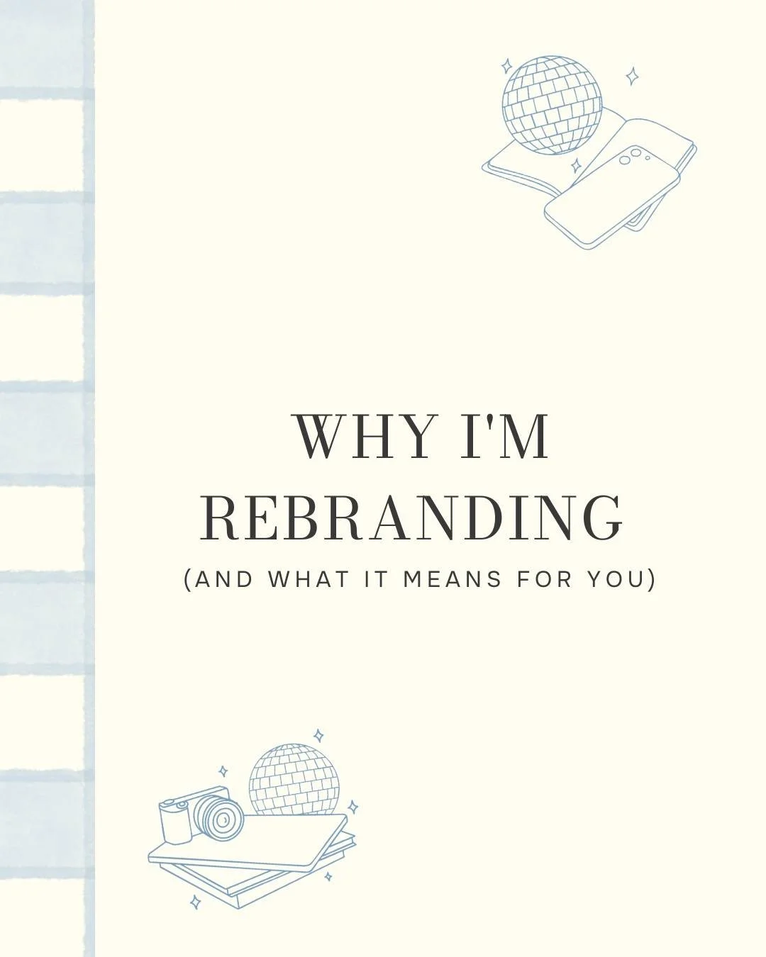 Let's get real for a second.
I've spent the last year helping creative entrepreneurs build brands that actually reflect who they are and what they stand for.

But my own brand? It wasn't doing that.  And every time I asked a client to invest in their
