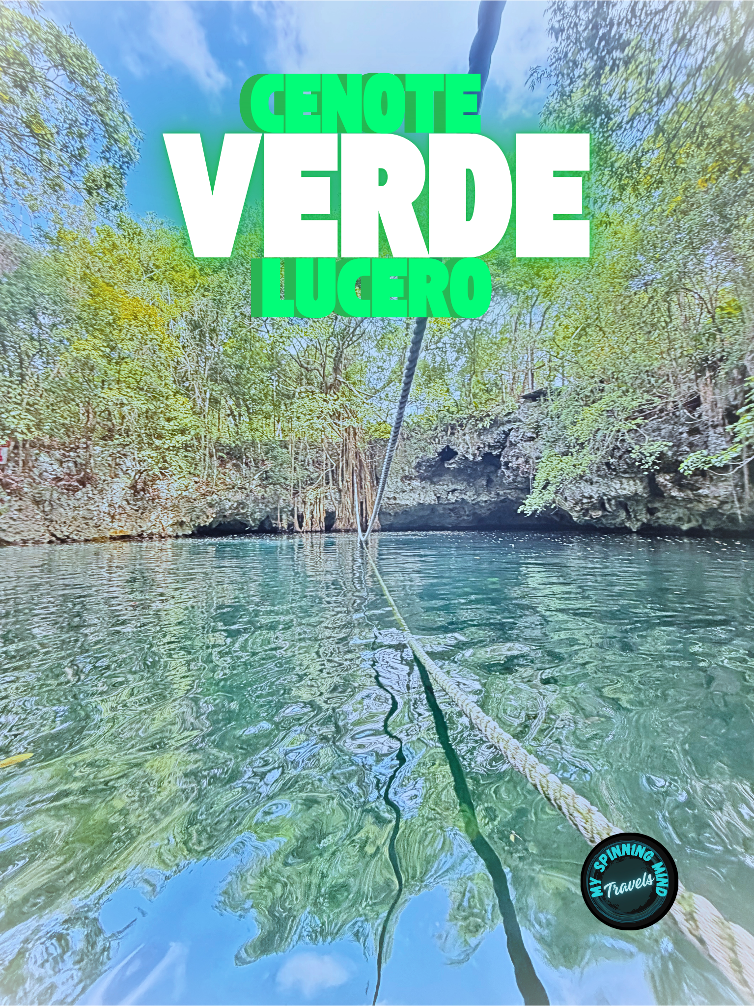 Cenote Verde Lucero Puerto Morelos Mexico