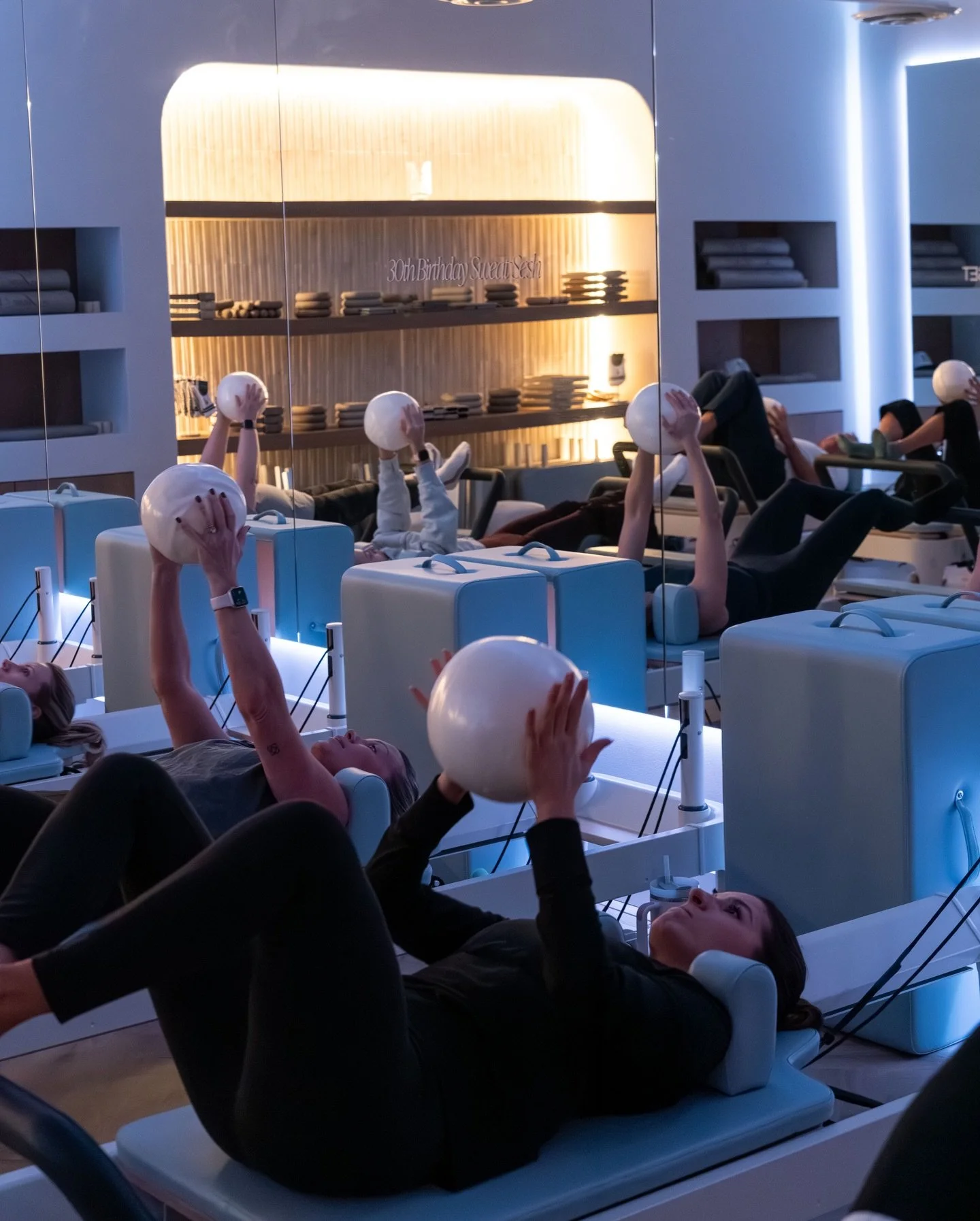 Not our usual equipment. Pickleball &amp; Pilates.