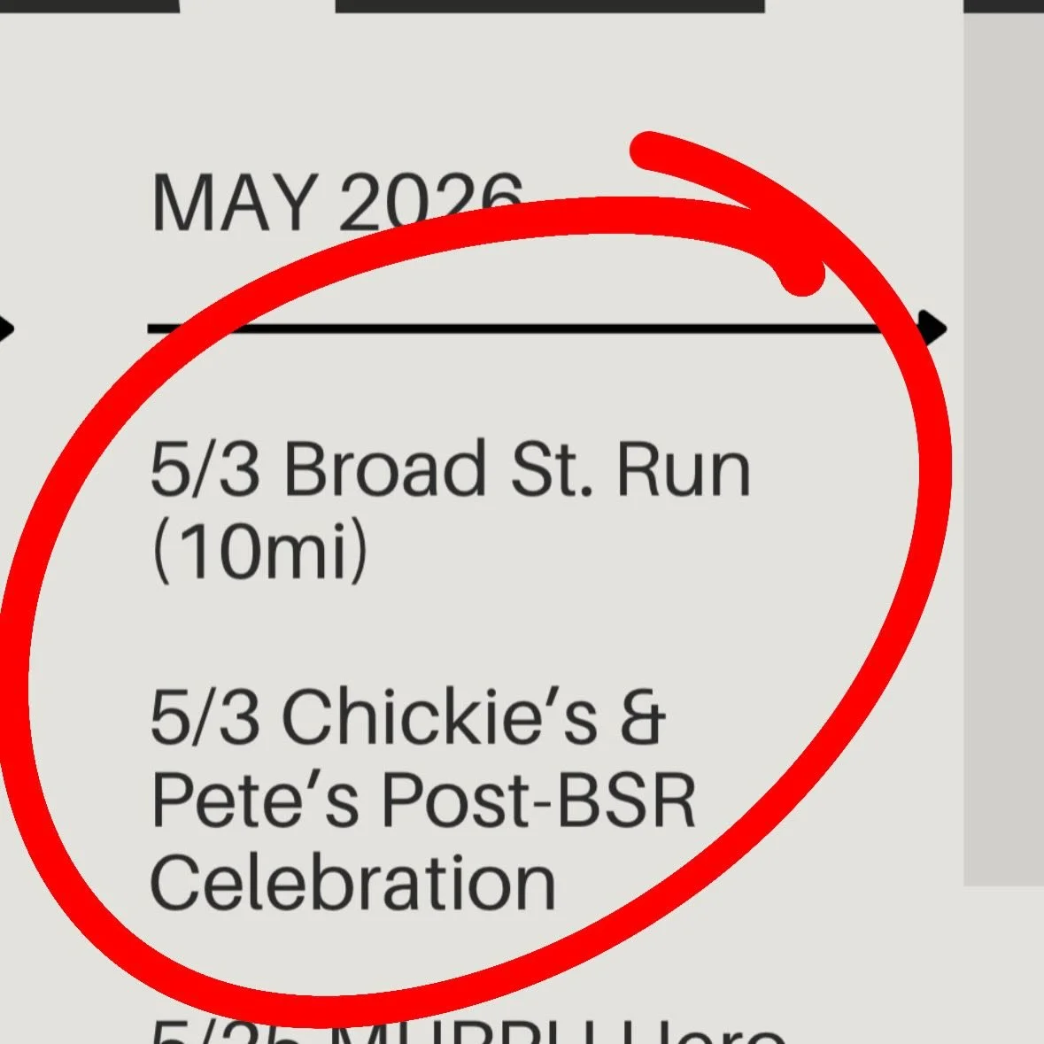 Hi PHL crew!

Mark your calendars for the annual Broad Street Run on 5/3. In preparation for the Broad Street Run this year, we&rsquo;re launching our new PHL Athletics Runners Club gear for race day. If you&rsquo;d like one, please pre-order using t