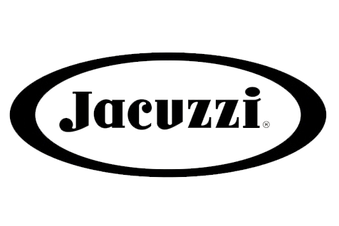 The logo of Jacuzi, featuring the word 'Jacuzi' inside an oval shape.