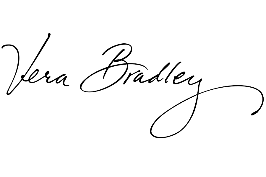The name Vera Bradley written in cursive, black script.