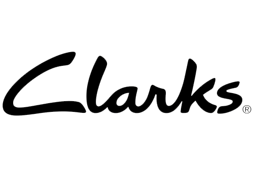 Clarks logo in black text on a white background.