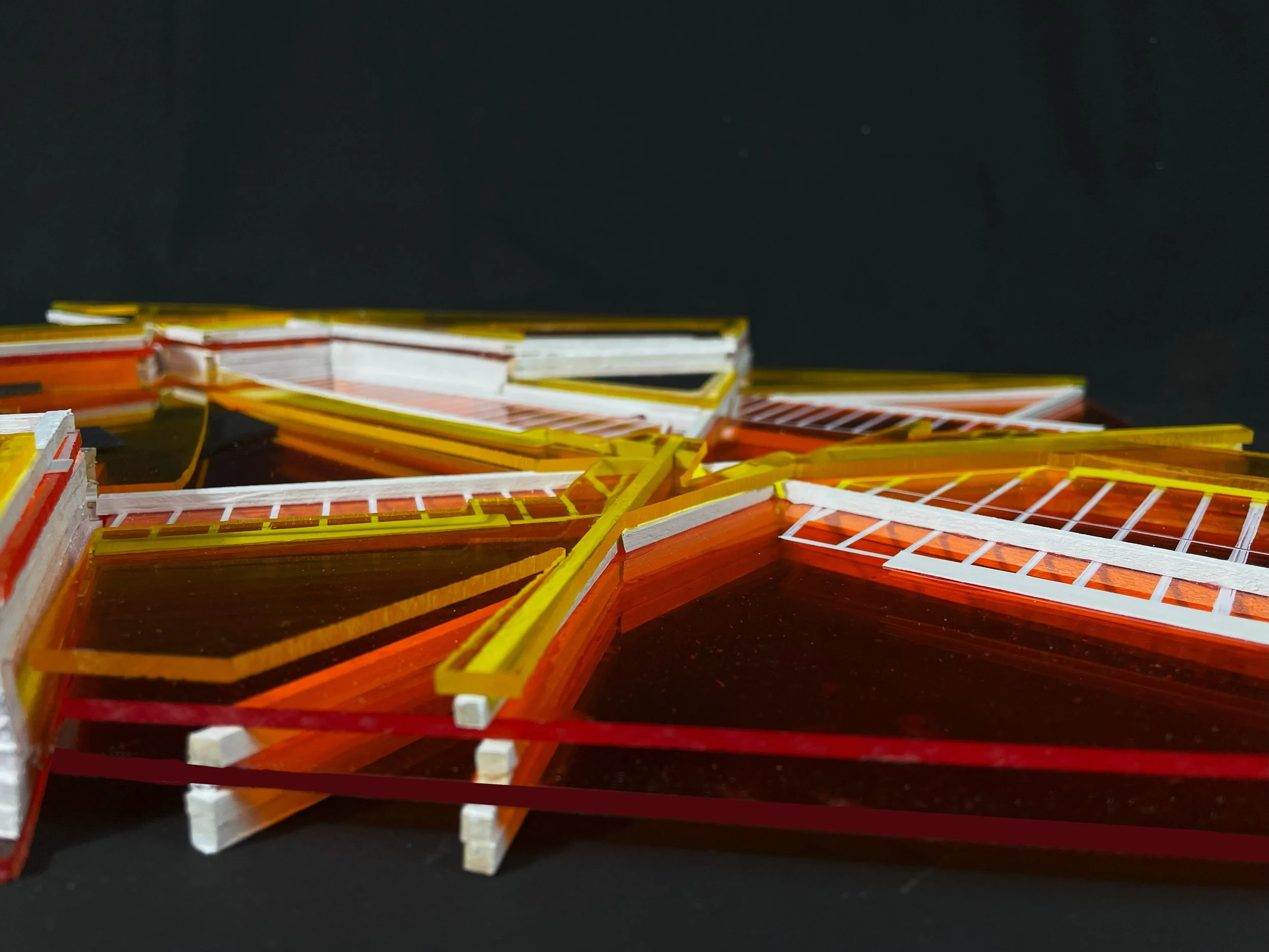 Detail photo of the ground of the final model