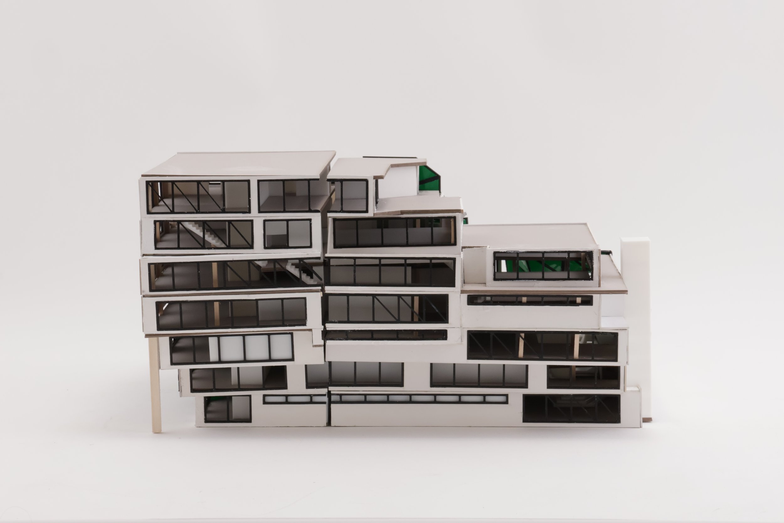 Image of recreation center doll house model Centre Street facade