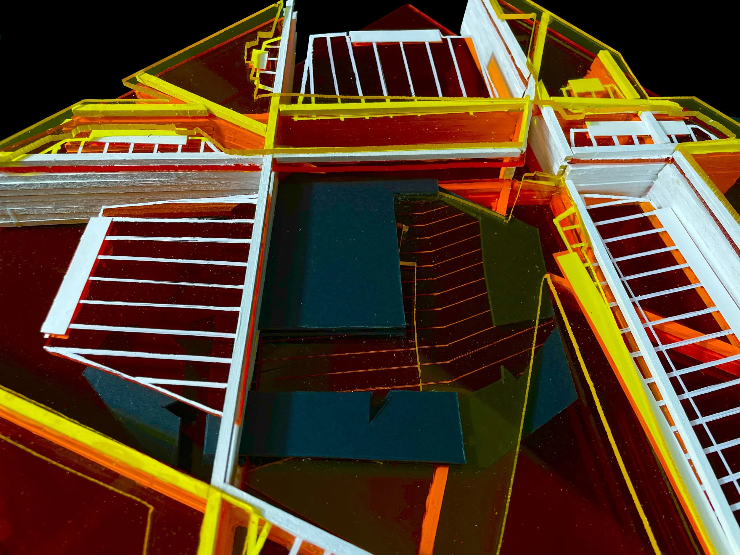 Detail photo of the ground of the final model