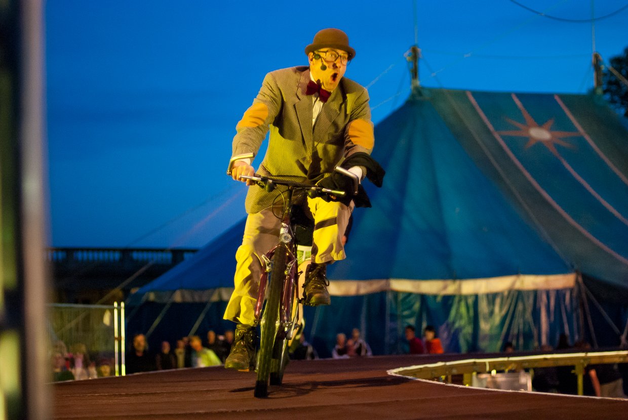 The show involved an MC