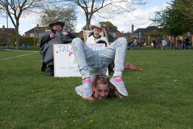 A talent spot was held in the park for anyone to show up to