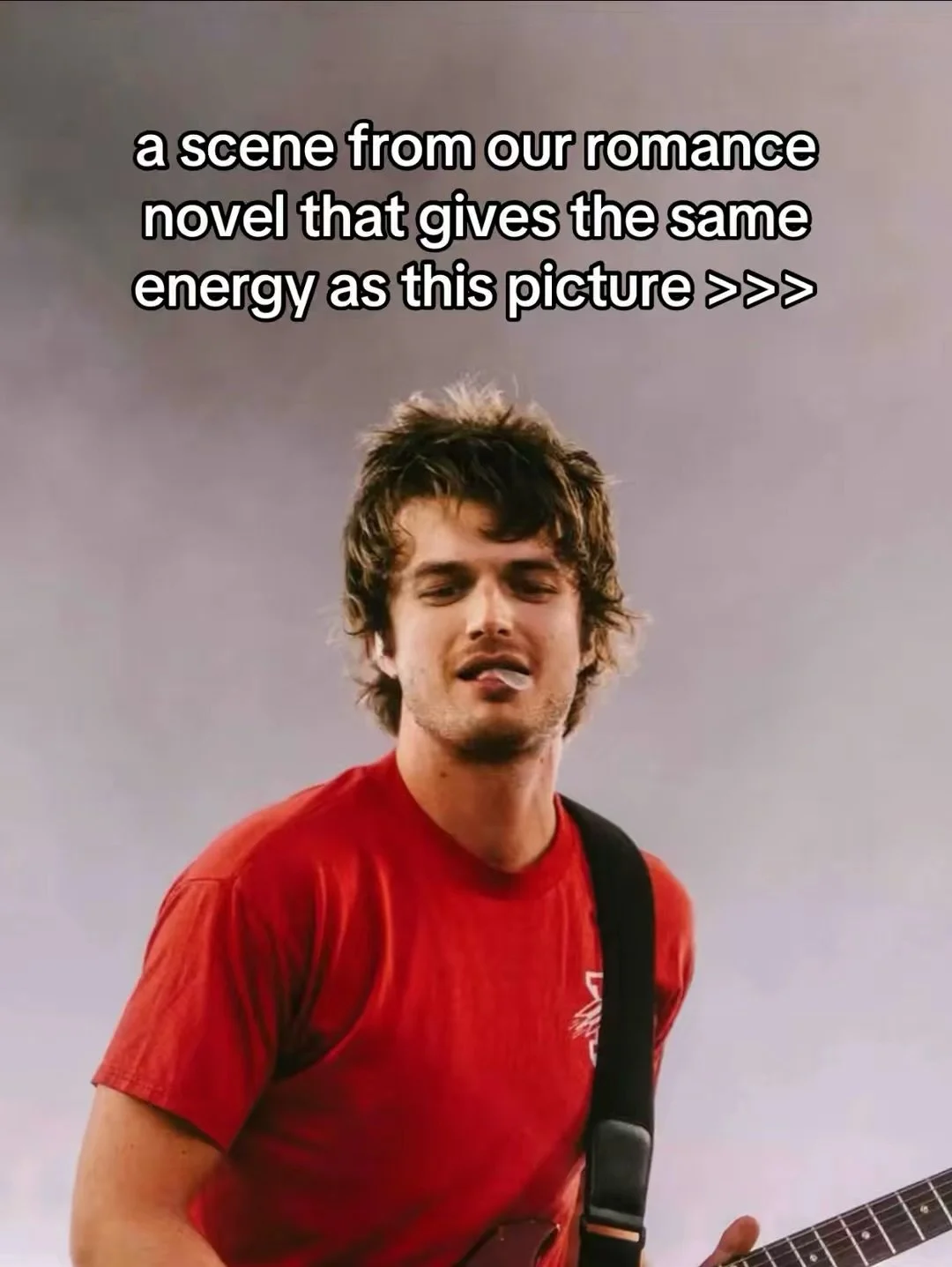 And we wrote the scene first 🤭
We always said Joe Keery would be the perfect Theo, so when we saw this photo which was a perfect parallel to this scene from book 3, Hidden Talent, we couldn&rsquo;t believe our eyes 👀

#joekeery #fancast #romanceboo