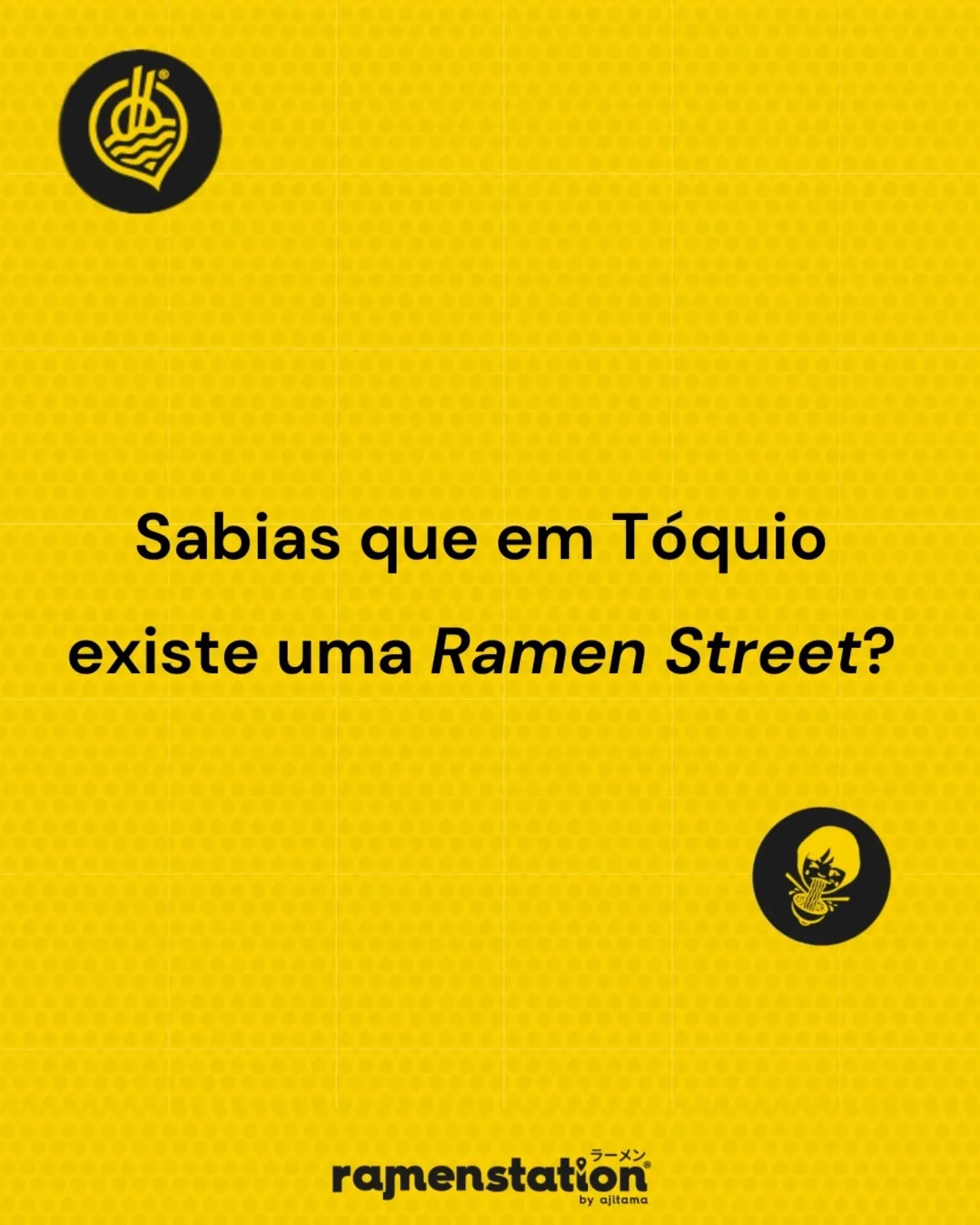 Em T&oacute;quio at&eacute; o metro sabe a ramen &mdash; literalmente! 😍 No subsolo da Esta&ccedil;&atilde;o de T&oacute;quio vive a famosa Ramen Street, com oito restaurantes de noodles que s&atilde;o ponto de encontro de viajantes de todo o mundo.