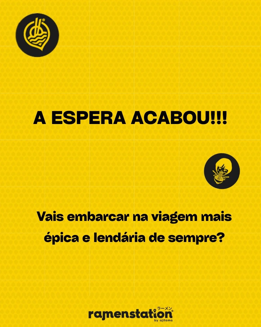 Segunda-feira, dia 22 de setembro, chegam ao Ramen Station Benfica e Campo Pequeno dois novos ramens:
🍜 Epic Mazemen &ndash; o ramen sem caldo, mas cheio de intensidade.
🍜 Legendary Iekei &ndash; o ramen de Yokohama, com mix de caldo Porco &amp; Ga