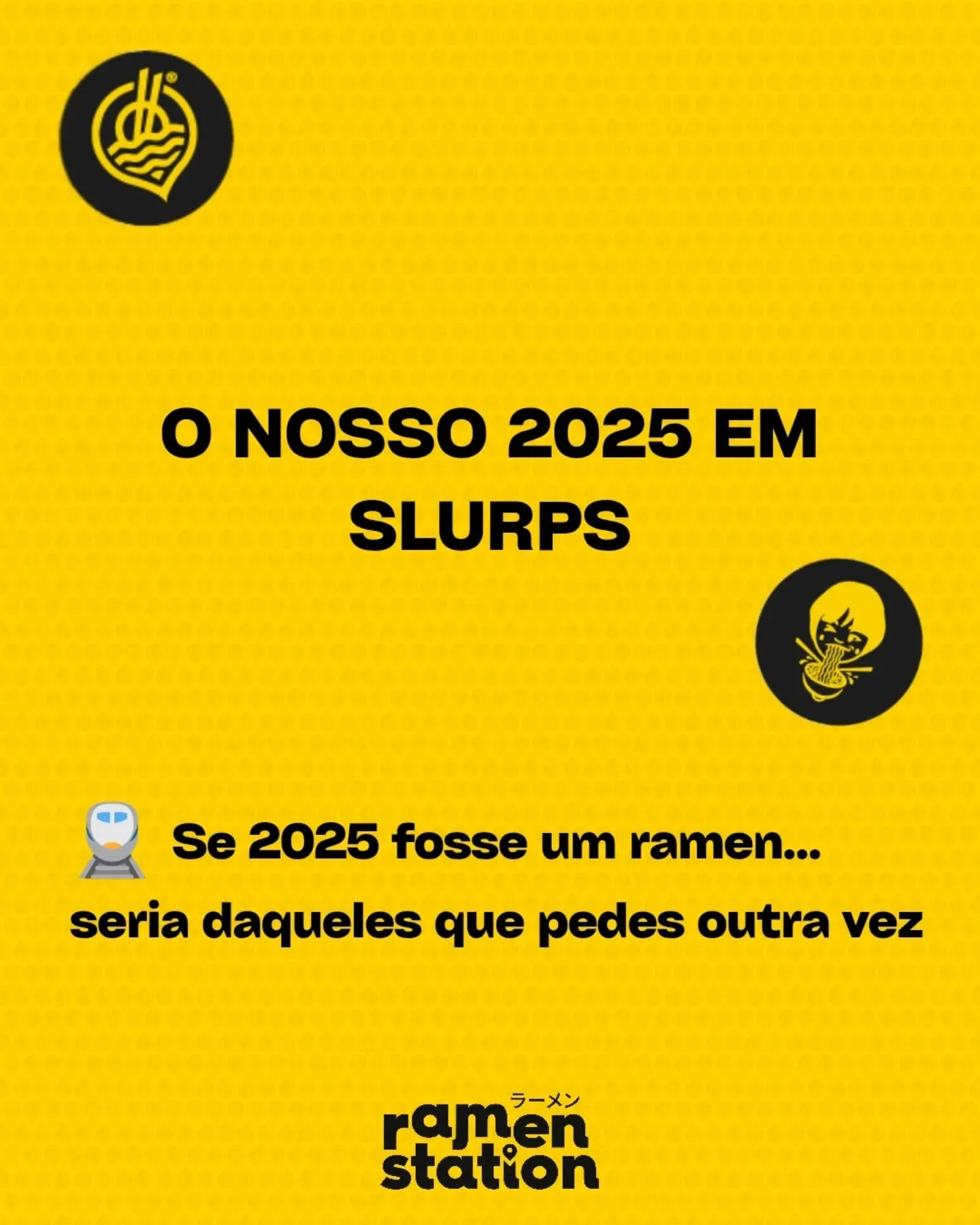 N&atilde;o somos de balan&ccedil;os&hellip; somos de ta&ccedil;as cheias.
Obrigado por cada visita, cada slurp e cada sorriso.
Pr&oacute;xima paragem: 2026. 🚉✨ 

🚉 Esta&ccedil;&atilde;o do Campo Pequeno&nbsp;
📍Campo Pequeno, 12, Lisboa
Aberto todo