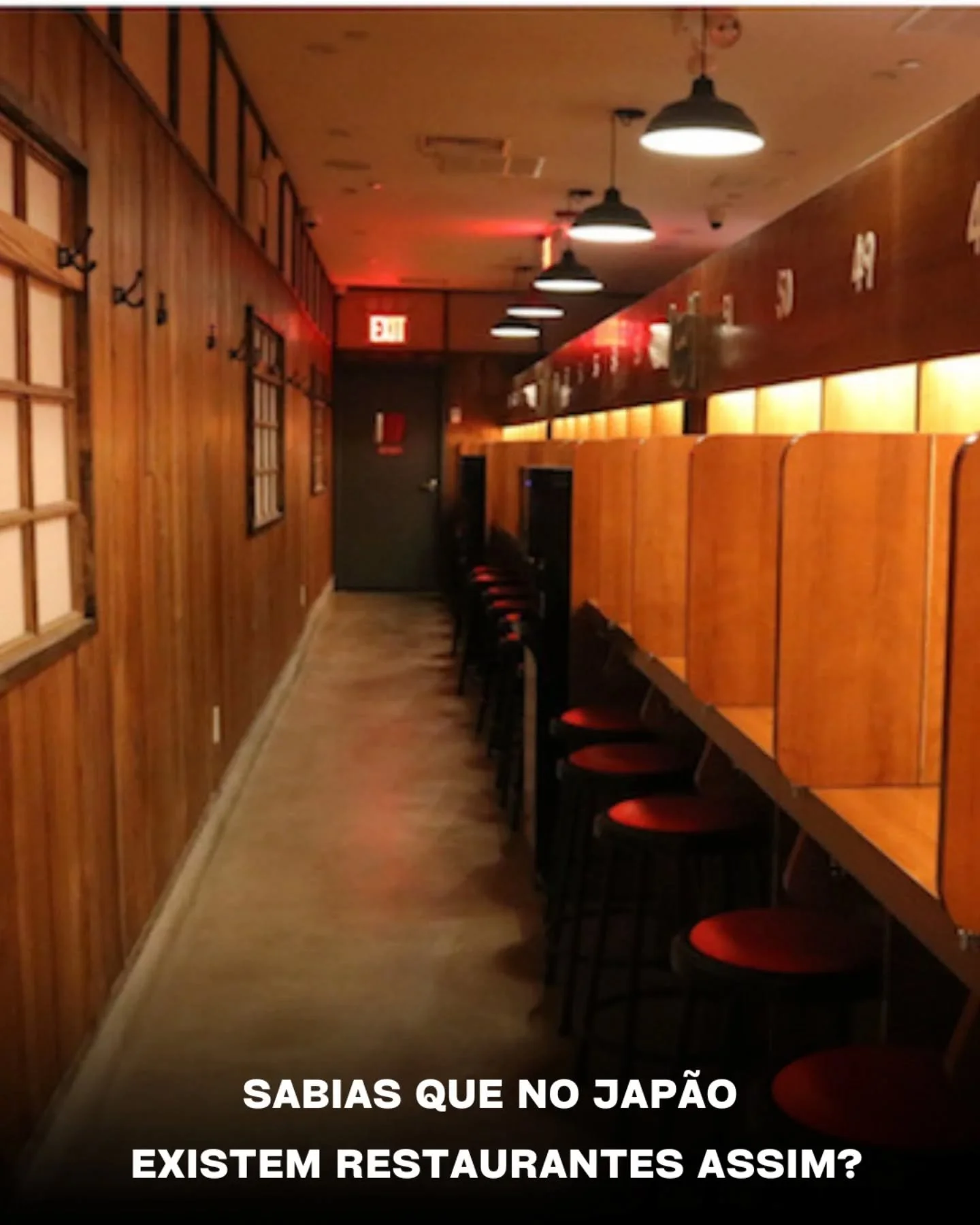 No Jap&atilde;o, comer sozinho &eacute; completamente normal. Sem julgamentos, s&oacute; foco no que interessa: a tua ta&ccedil;a!🍜

🚉 Esta&ccedil;&atilde;o do Campo Pequeno&nbsp;
📍Campo Pequeno, 12, Lisboa
Aberto todos os dias:
🕛 2&ordf; a 6&ord
