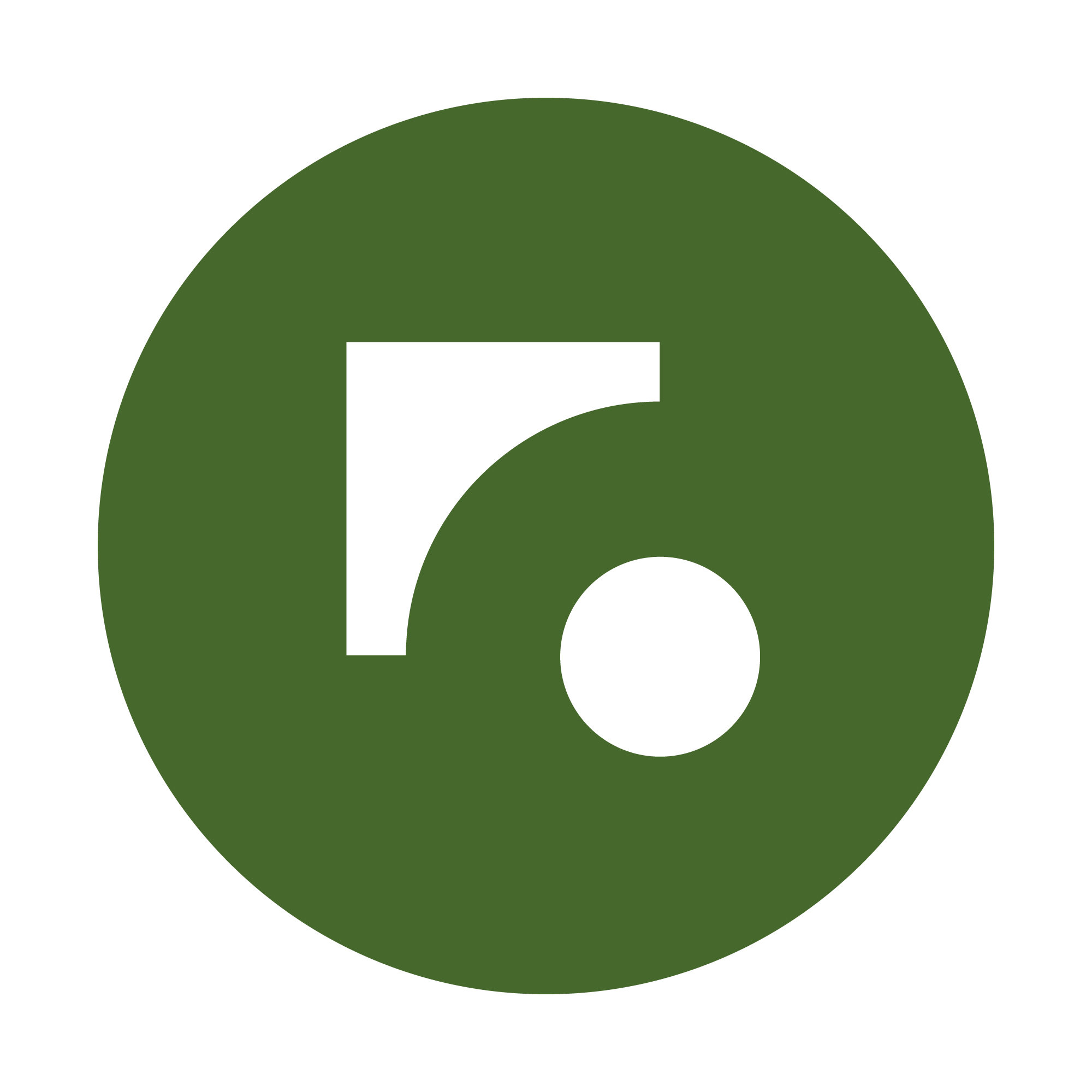 Green circular icon with a white question mark in the center.