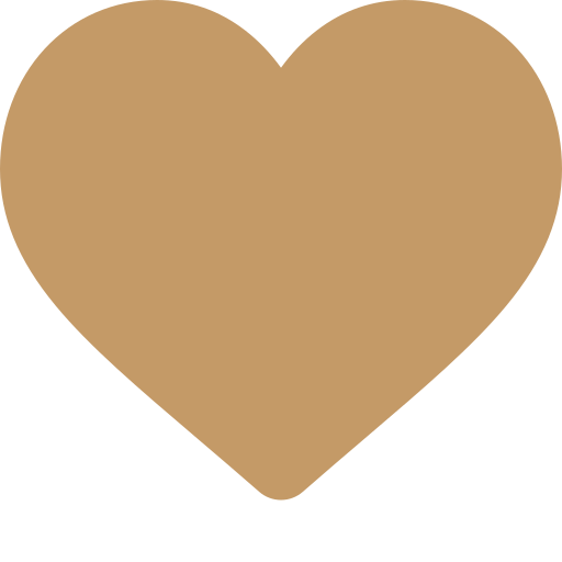 Large beige heart shape on a black background.