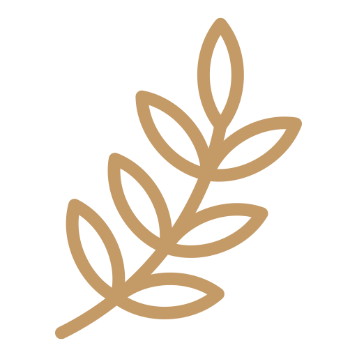 Illustration of a brown herb or plant with multiple leaves on a stem.