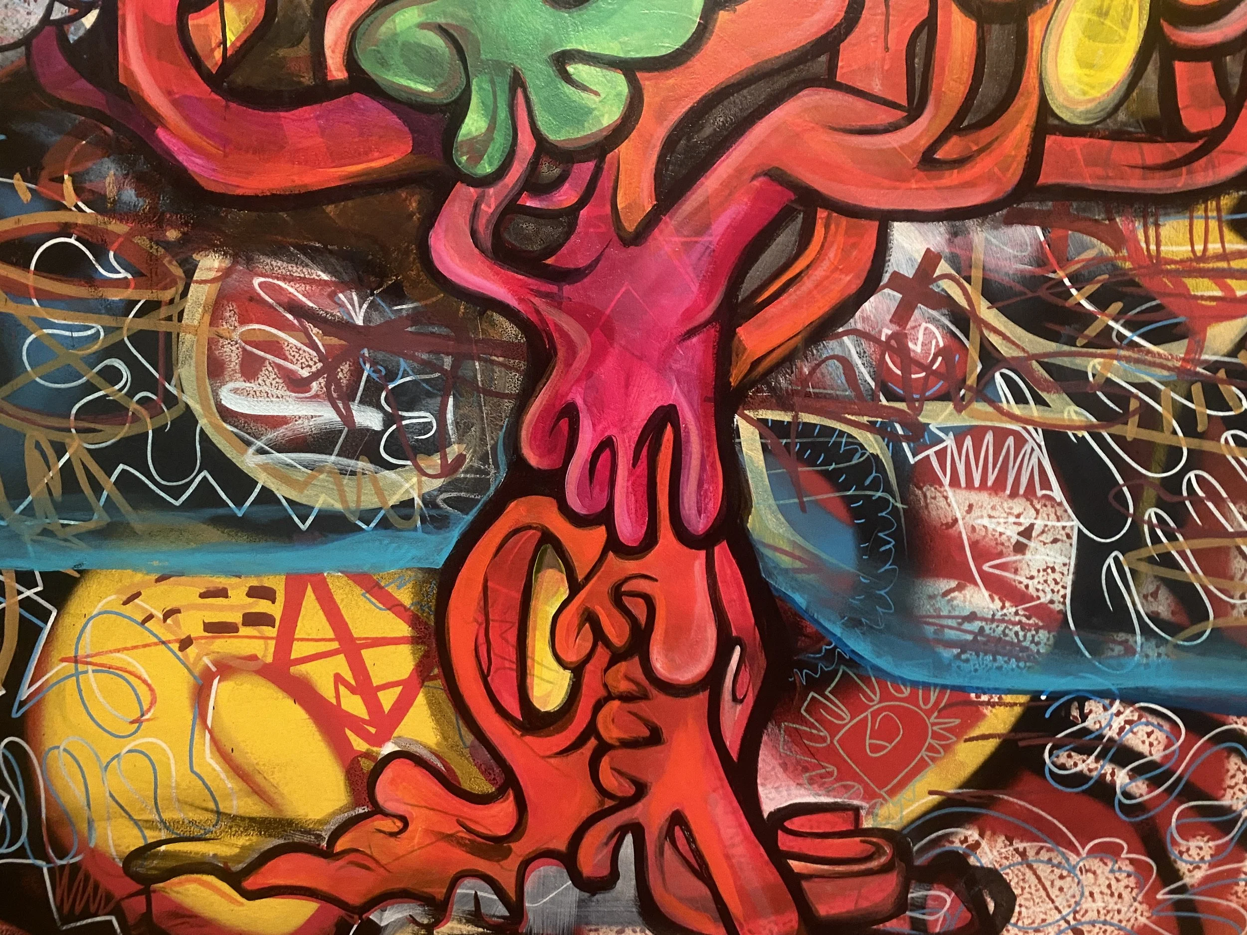 Untitled, 2020
acrylic on canvas, 72" x 60"
(detail shot)