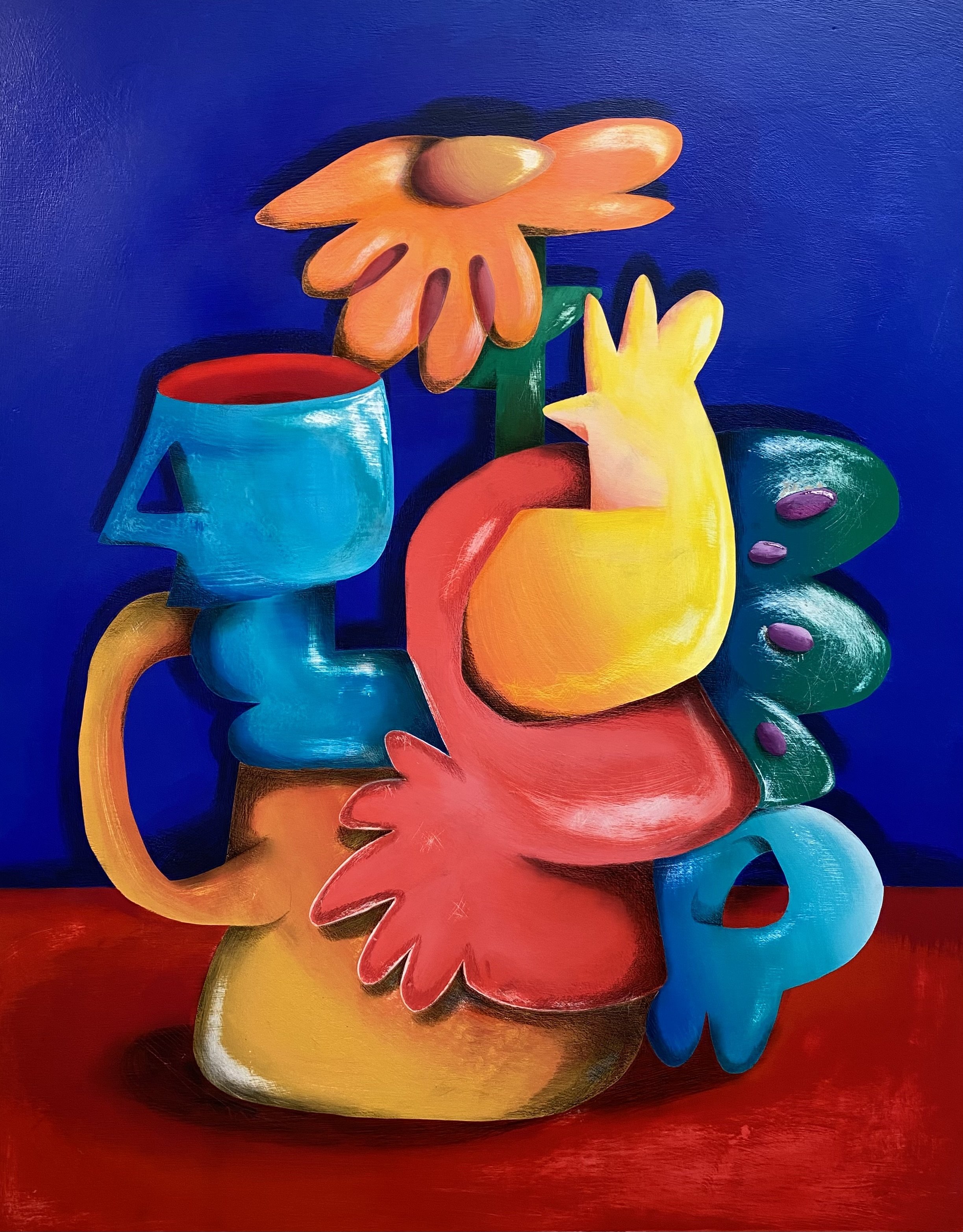 Vaza, 2025
mixed media on cradled panel, 28" x 22" x 1.5"

$1,750