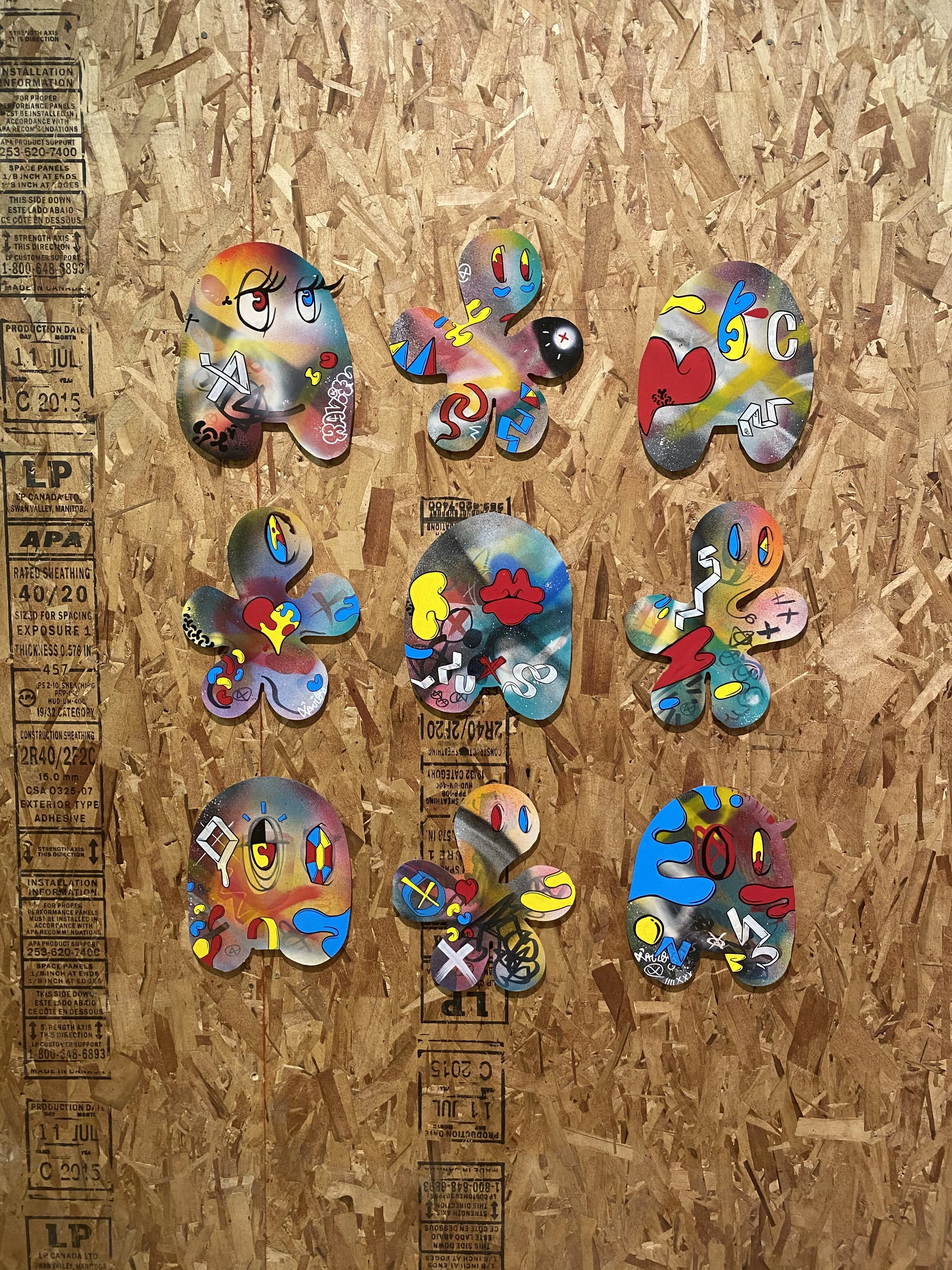 Gums & Teeth, 2020
mixed media on di-bond, 36" x 36"

sold