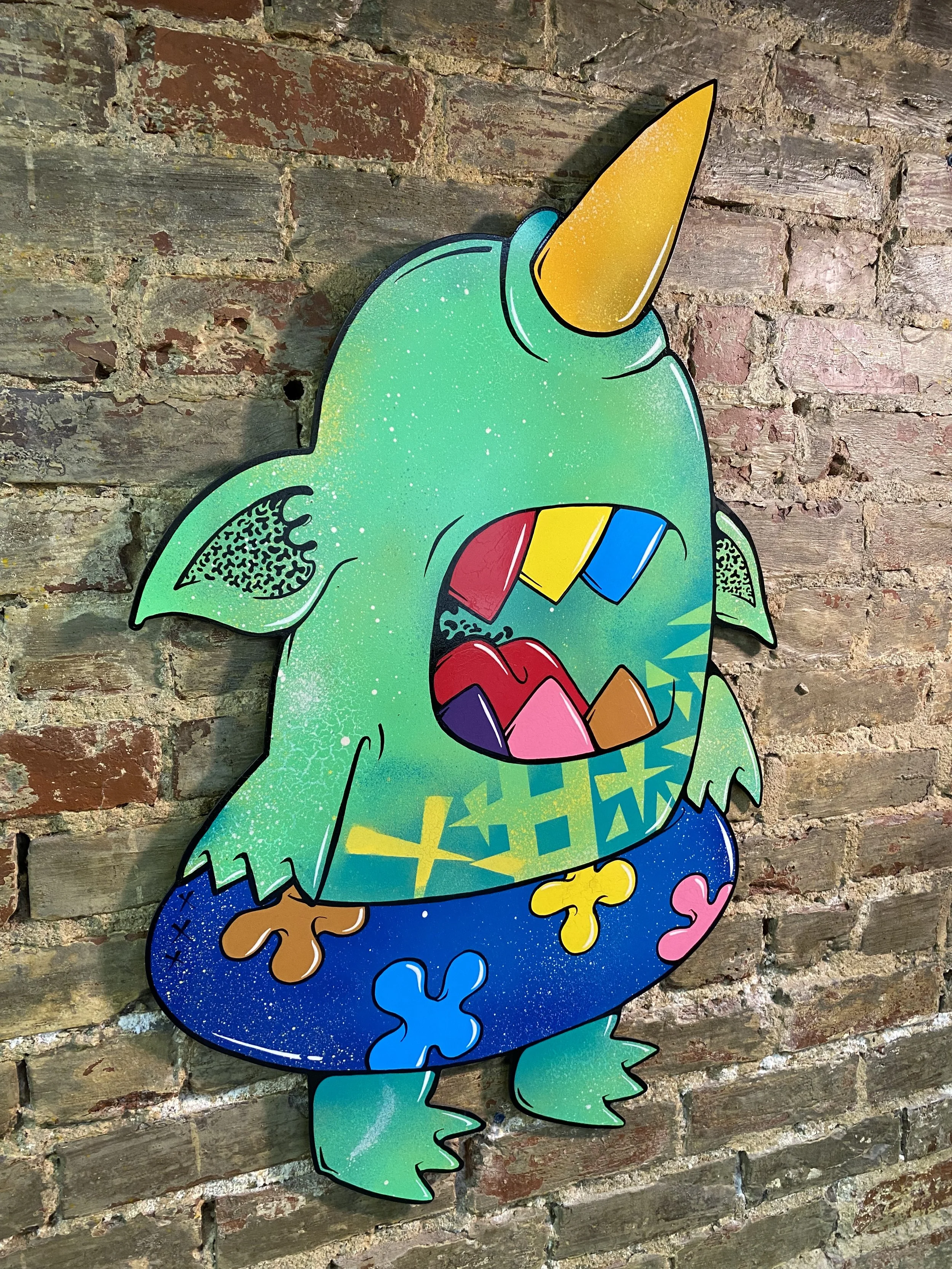 Goomotto, 2023
mixed media on di-bond, 36" x 23"

unavailable