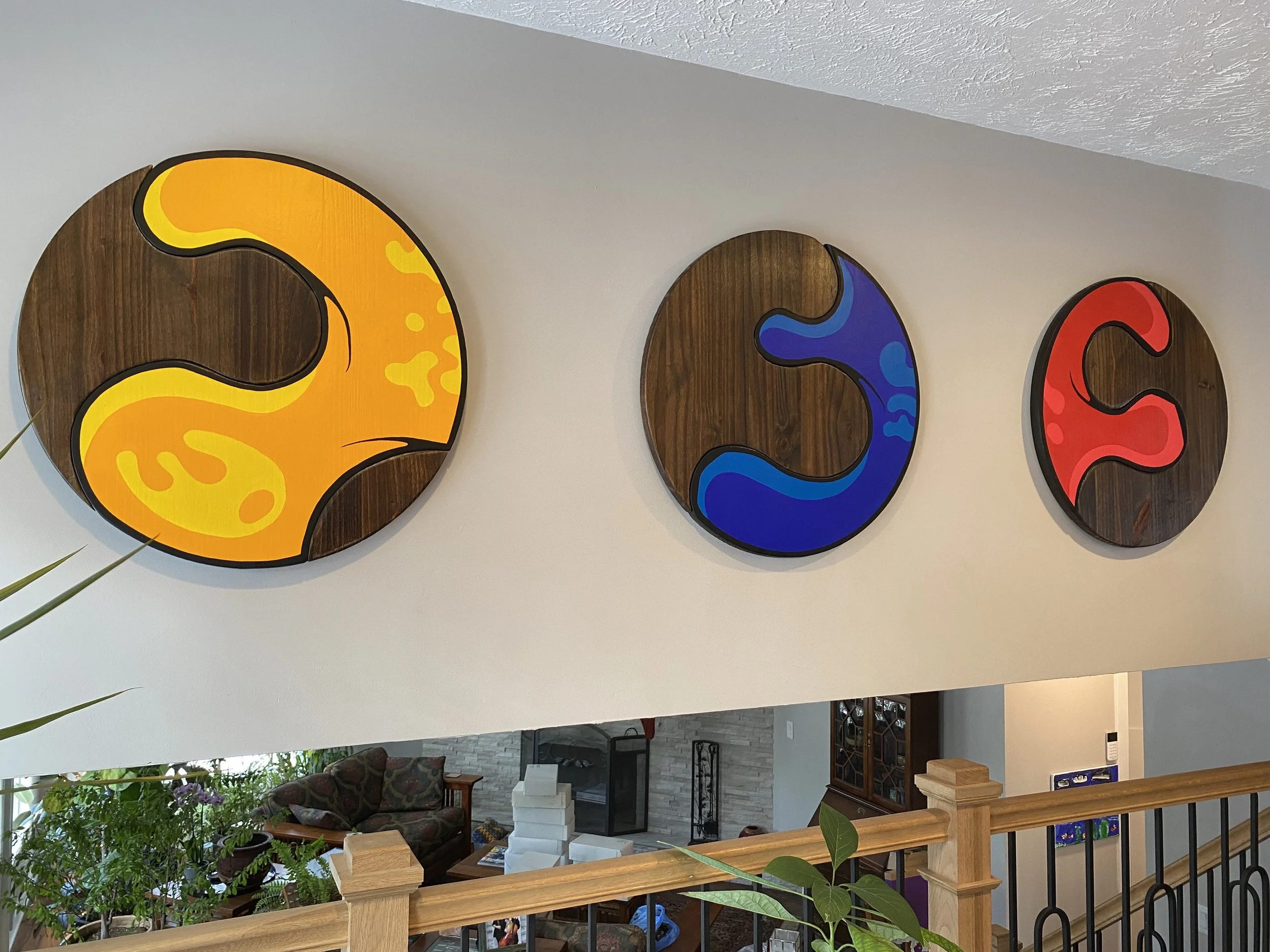 Untitled, 2022
acrylic on wood, 24" x 24" each