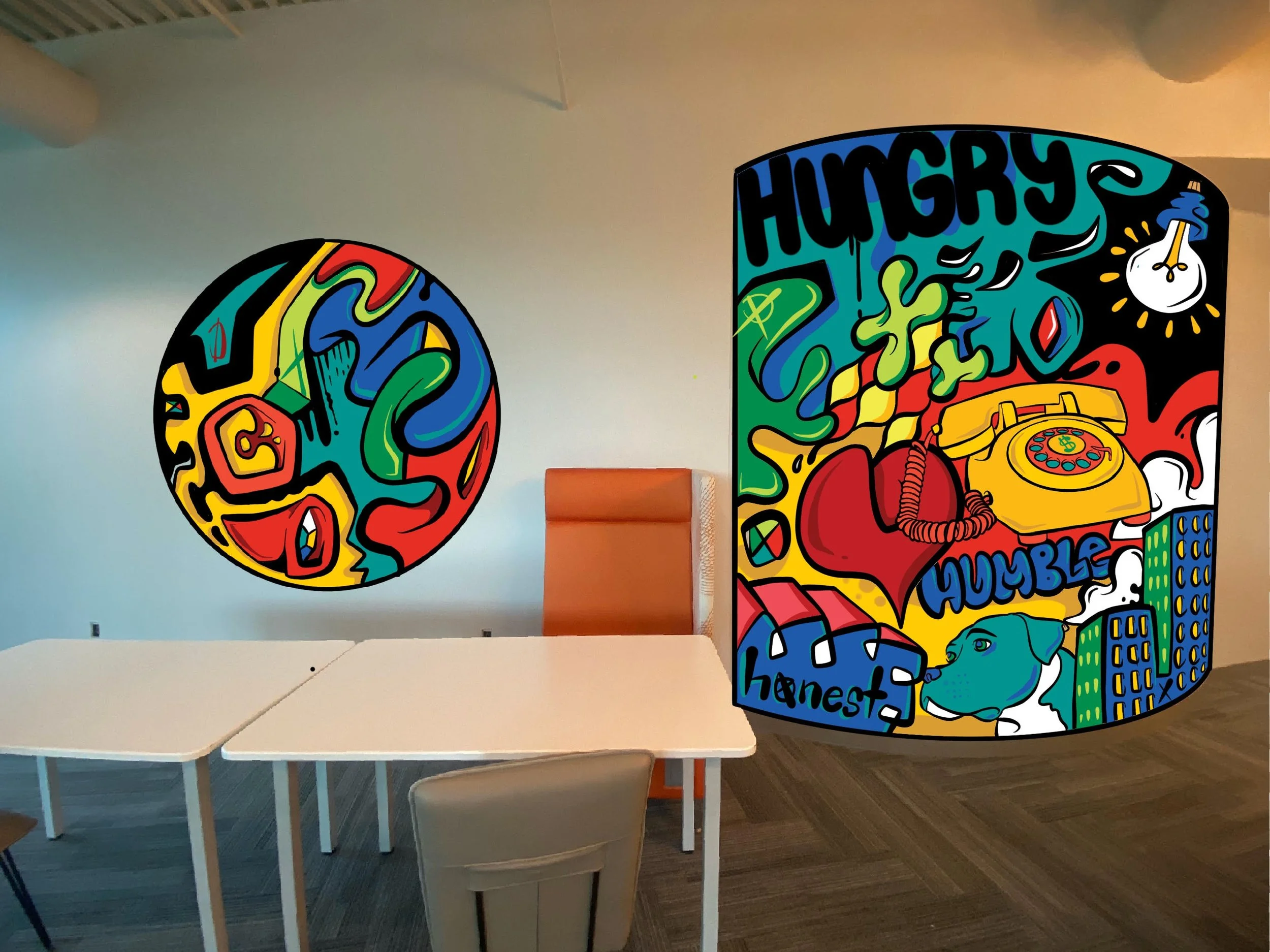 Mural Mock-up for Maxum Group LLC, 2021