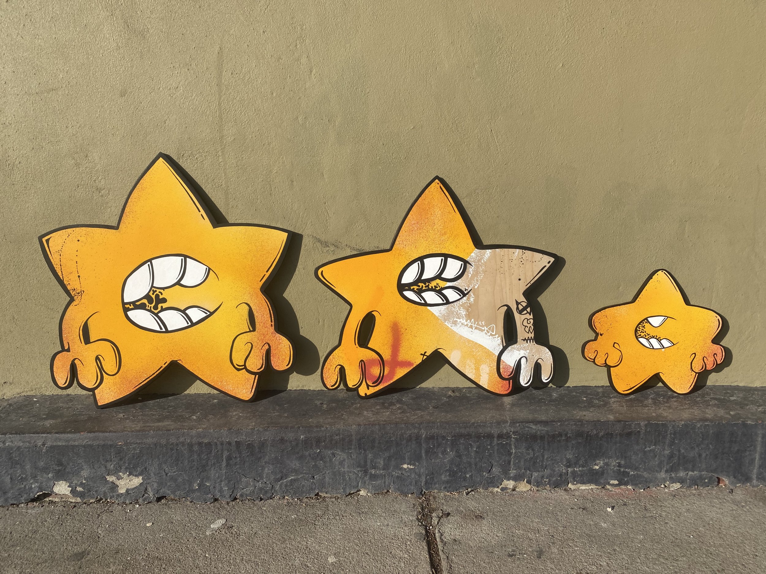 Star 1, 2 & 3, 2021
acrylic on wood

sold