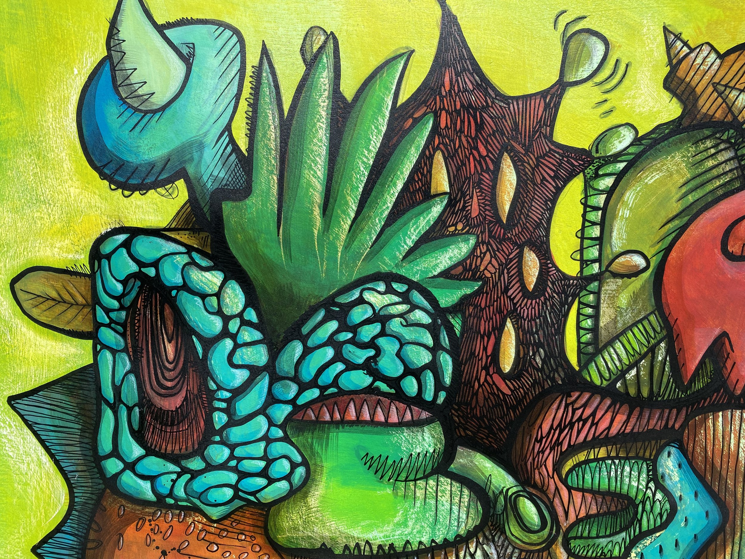 Montage, 2025
mixed media on cradled panel, 23.5" x 37.5" x 1.5" (detail shot)
$1,200