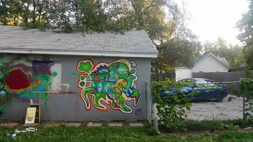 Freestyle Mural, 2017
spray paint, 6' x 8'