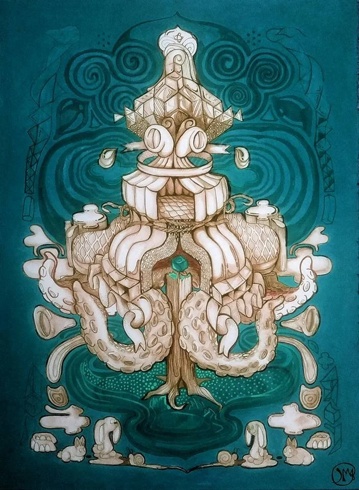 Tree House, 2018
watercolor on paper, 30" x 22"

sold