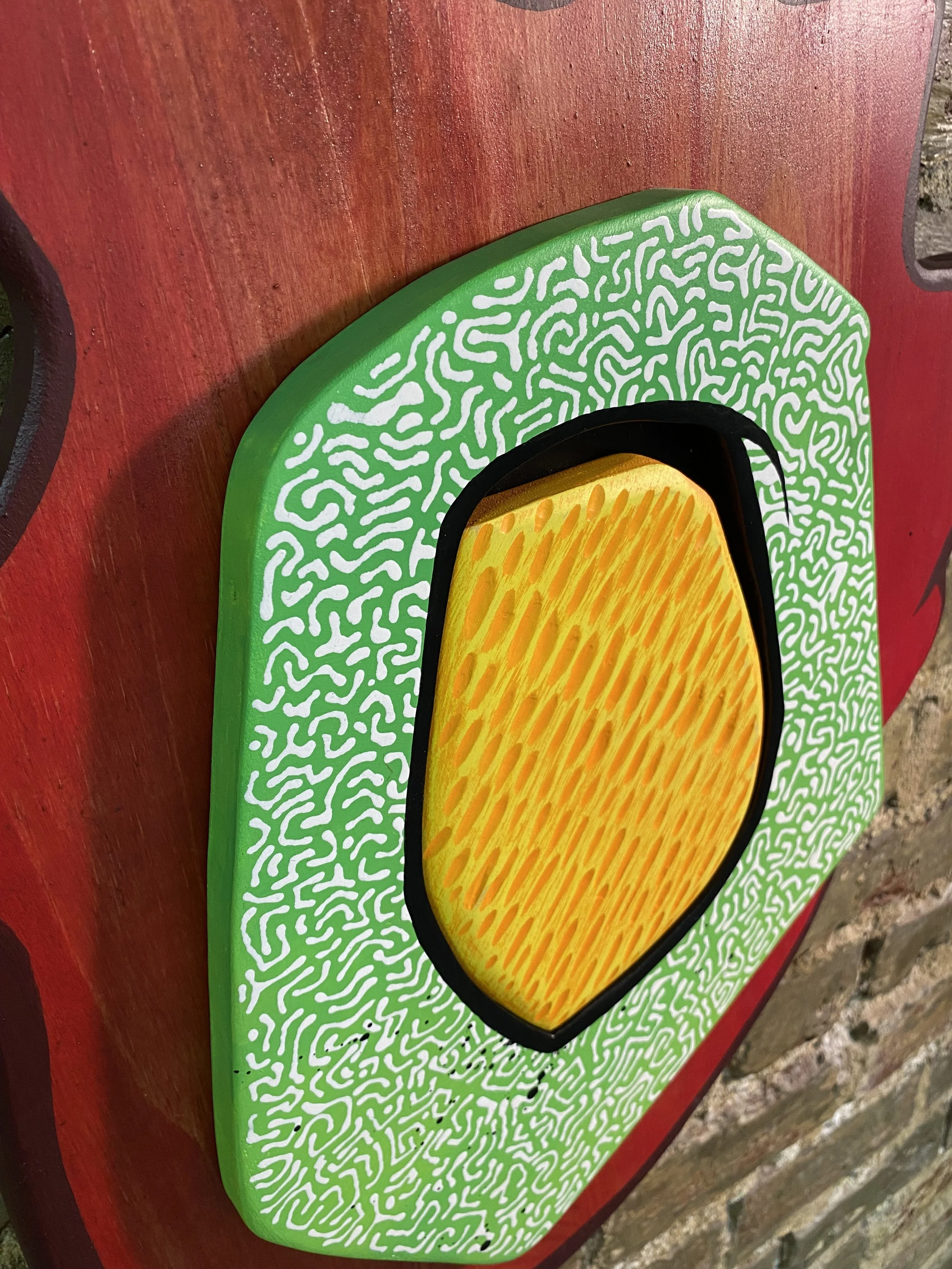 Heart, 2023
acrylic on wood, 24" x 20"
(detail shot)